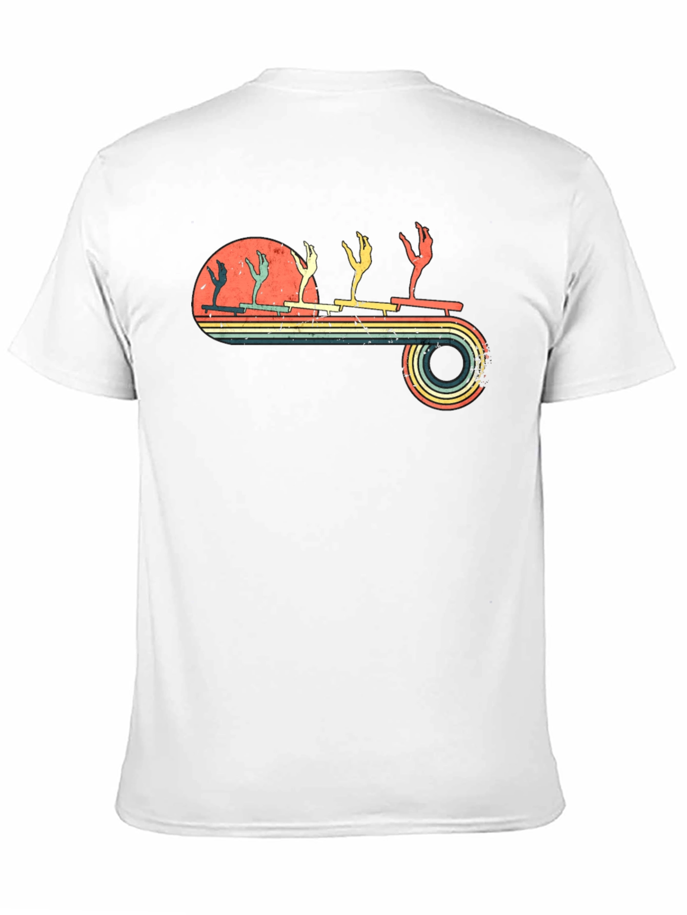 Black Retro Rock Climbing Evolution T-Shirt view 11