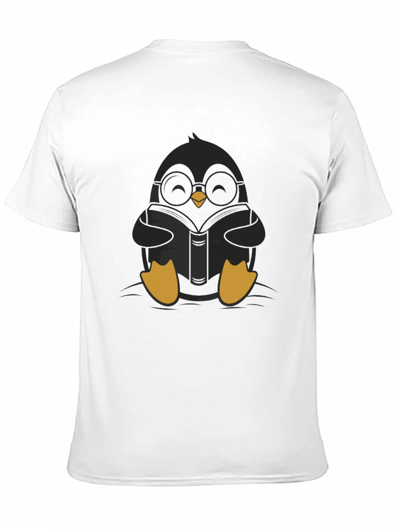 Black Bookish Penguin Graphic Tee - Stylish & Unique view 11