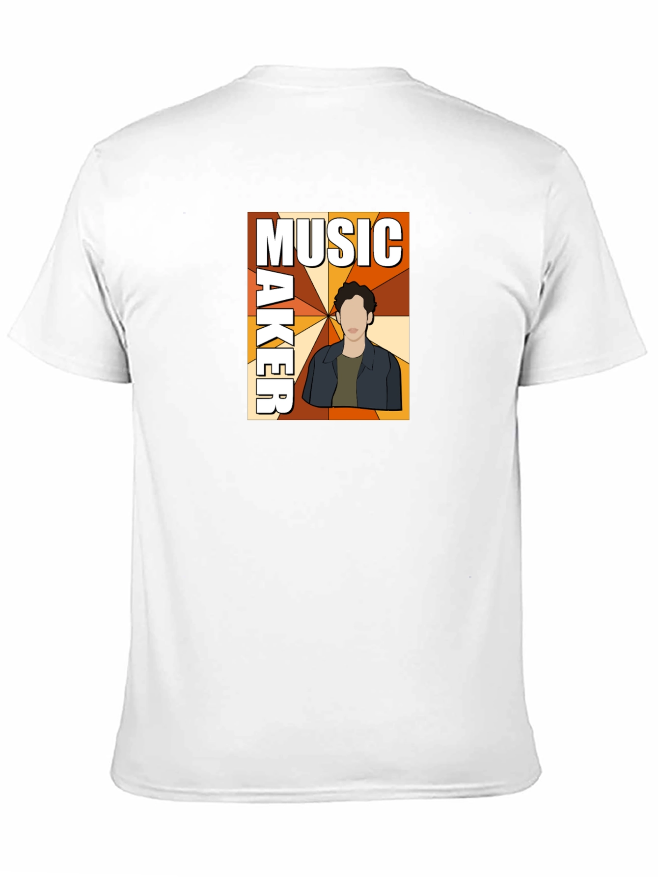 Black Music Maker Graphic Print Black T-Shirt view 11