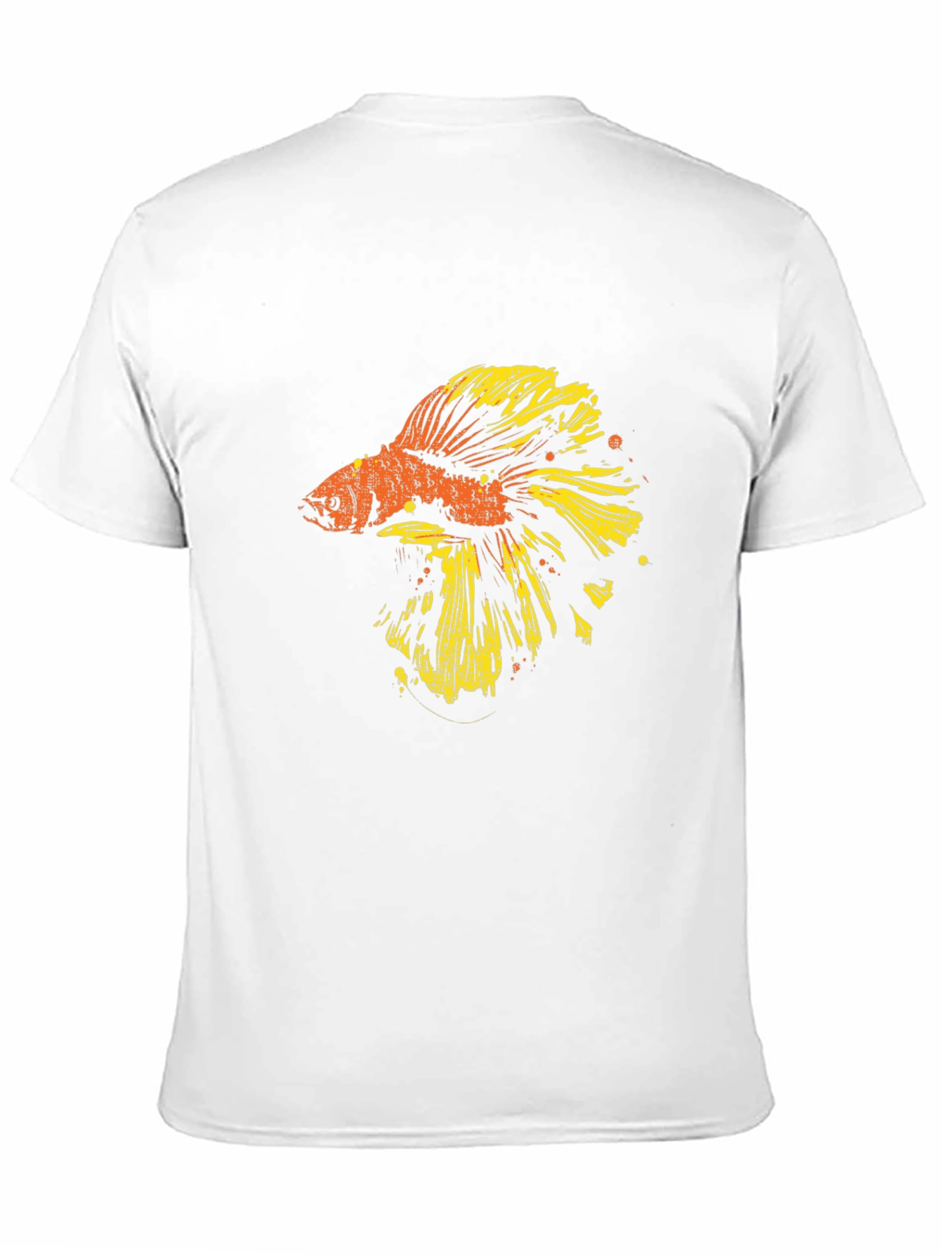 Black Betta Fish Graphic T-Shirt - Black view 11