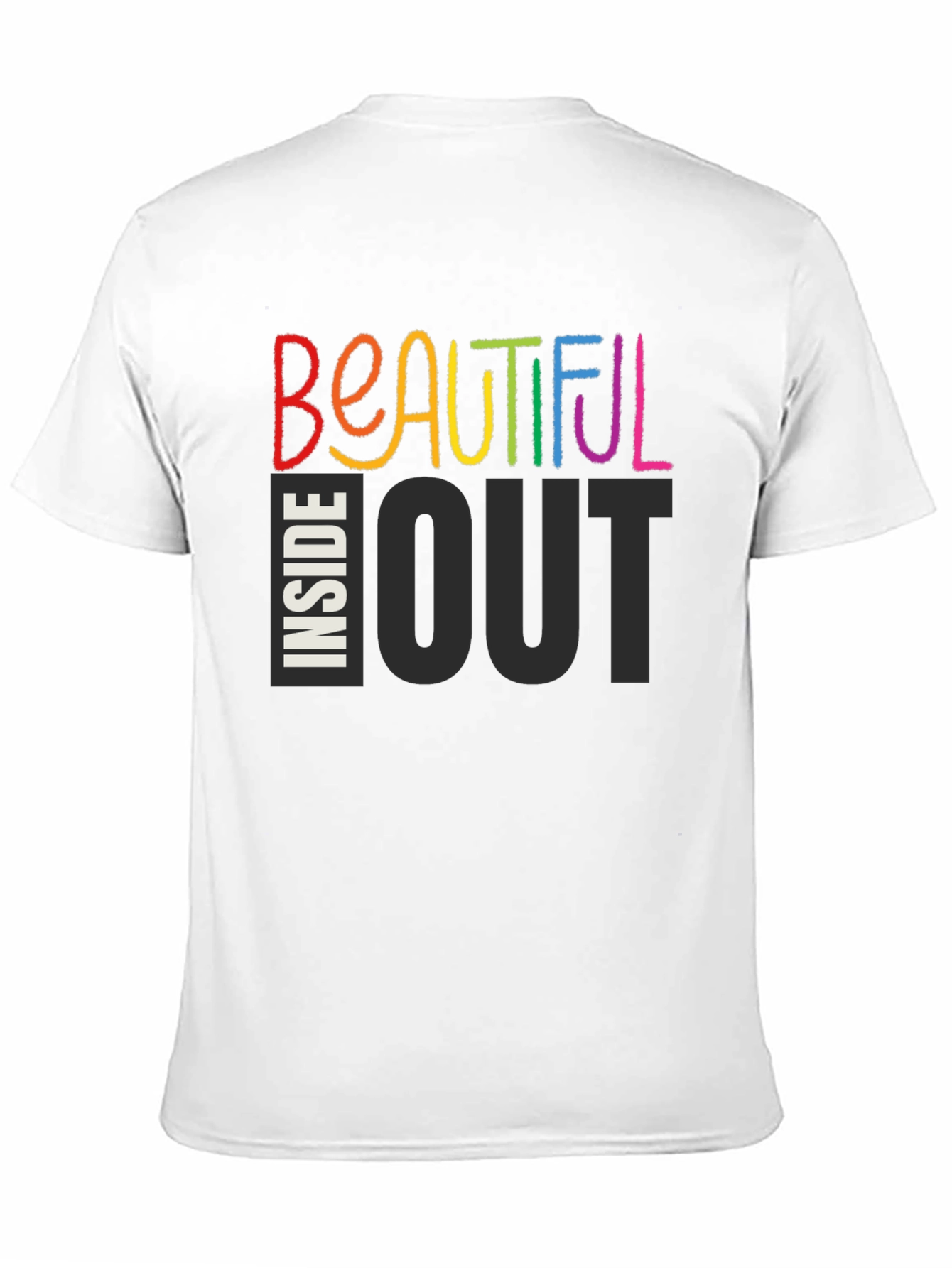 Black Beautiful Inside Out Graphic T-Shirt view 11