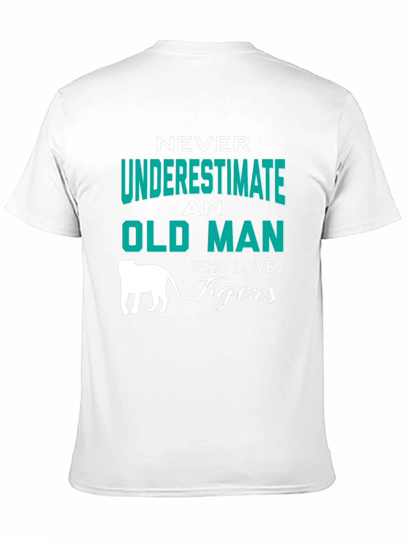Black Never Underestimate an Old Man Who Loves Tigers T-Shirt view 11