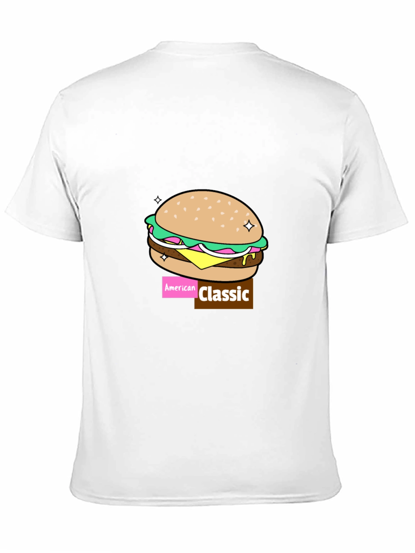 Black American Classic Burger Graphic Tee view 11