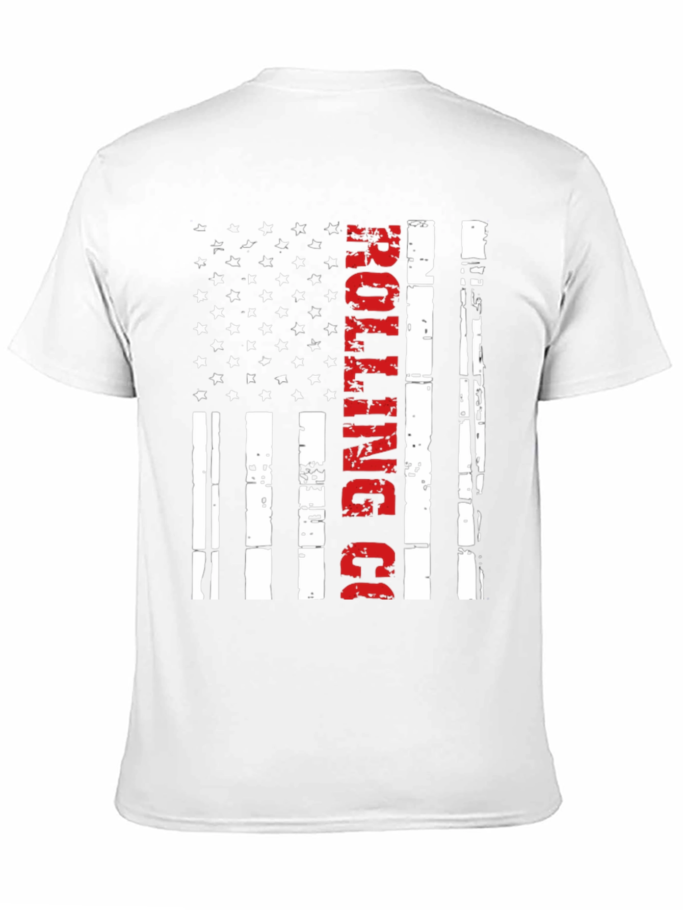 Black Rolling Co. American Flag T-Shirt view 11