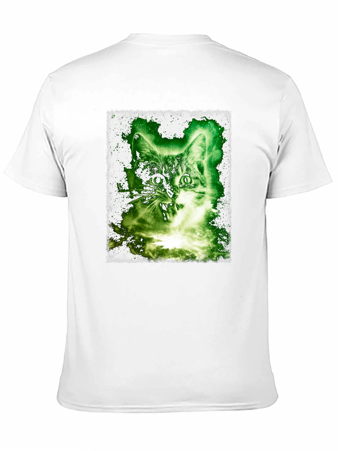 Black Cat Graphic Tee - Black Cotton Blend view 11