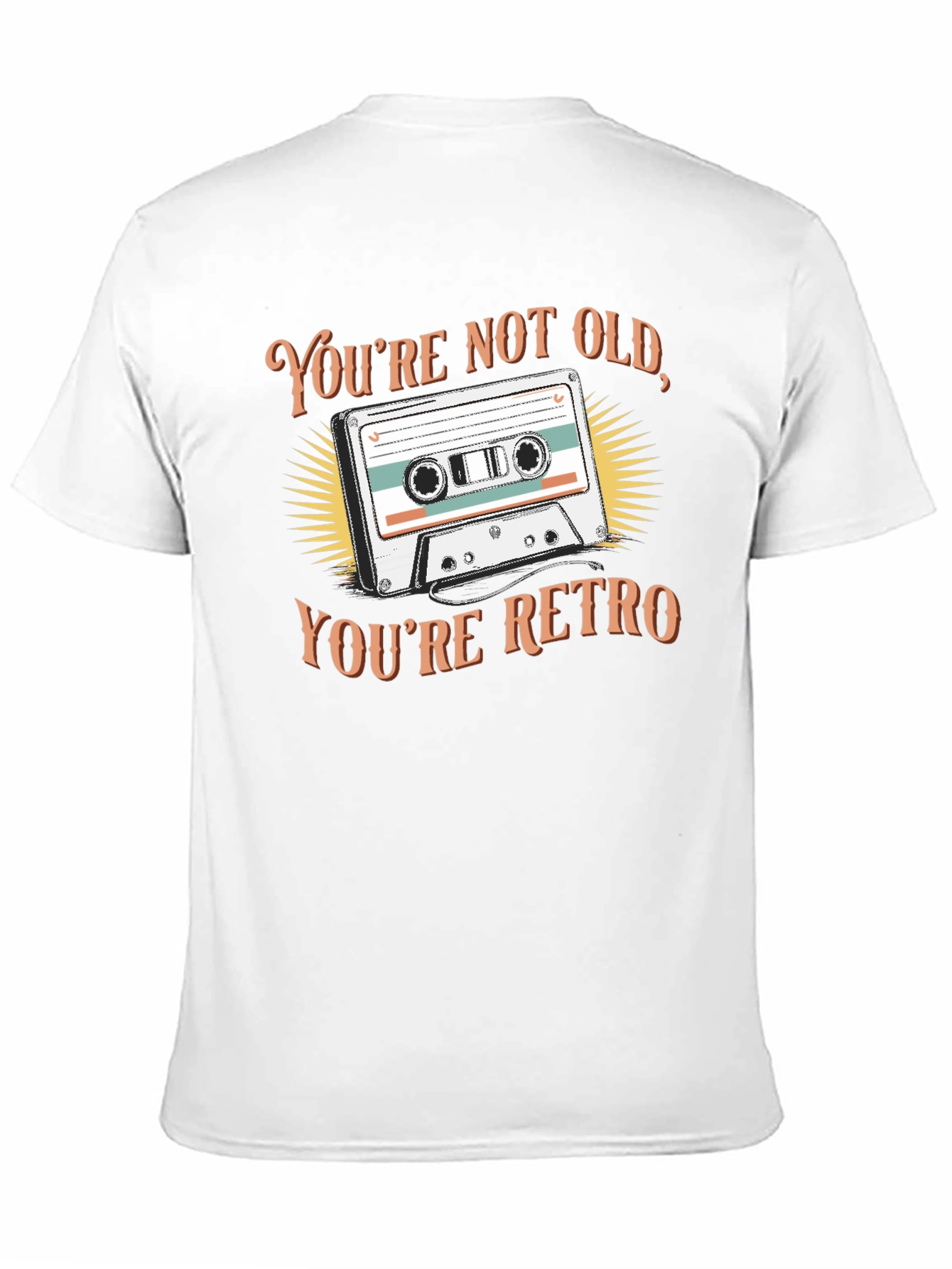 Black Retro Cassette Tape Graphic T-Shirt view 11