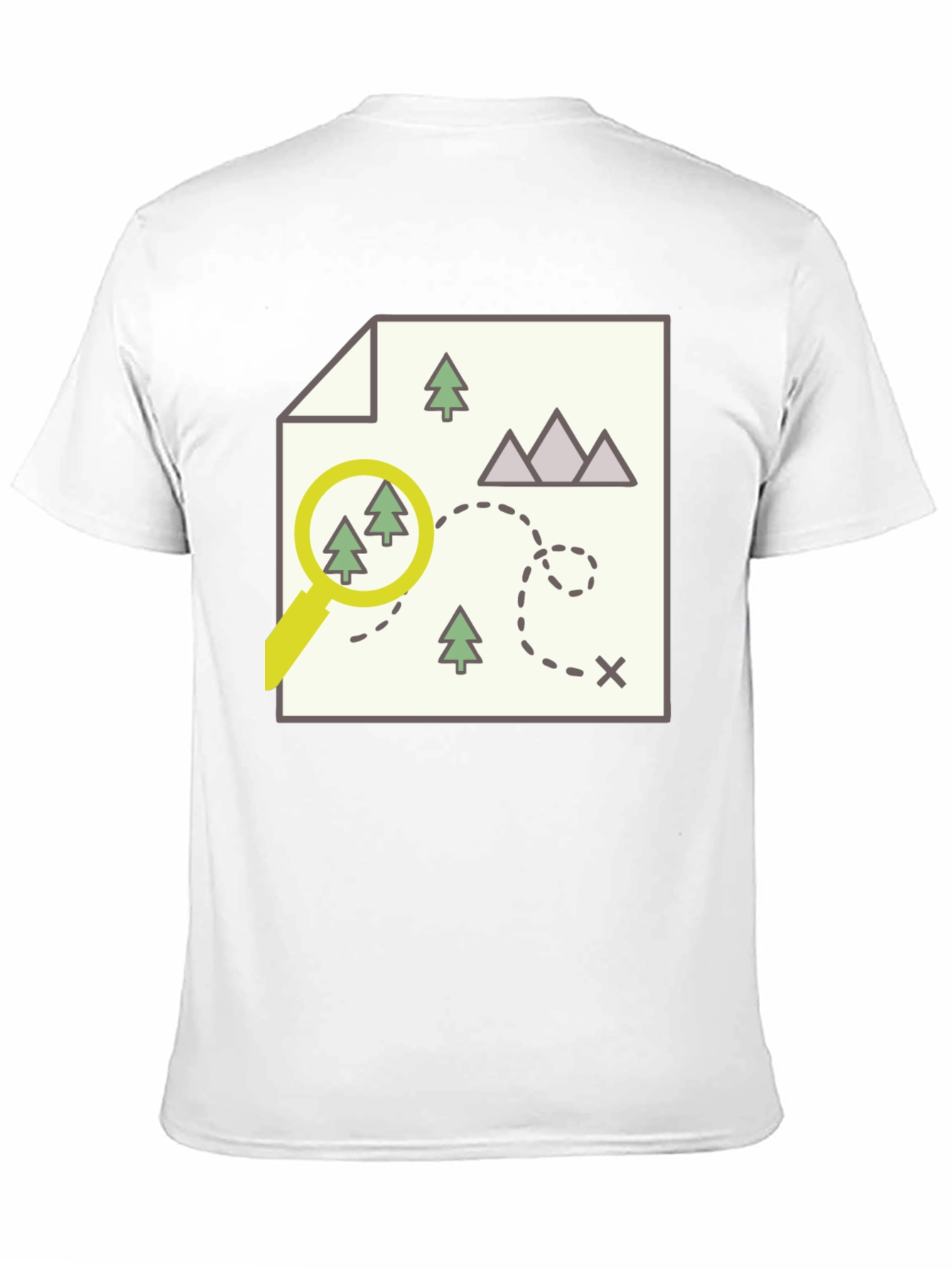 Black Adventure Map Graphic Tee - Find Your Way view 11