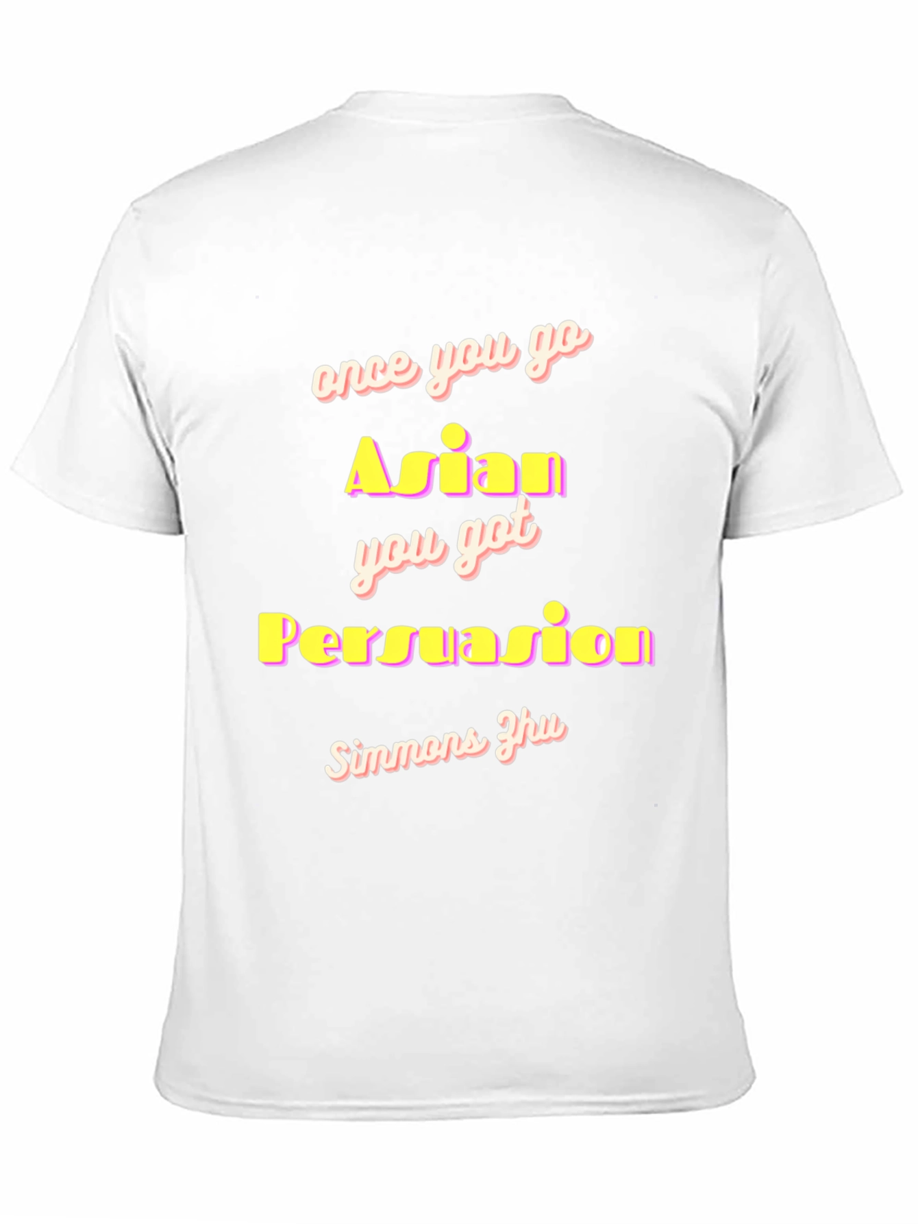Black Funny "Once You Go Asian" Black T-Shirt view 11
