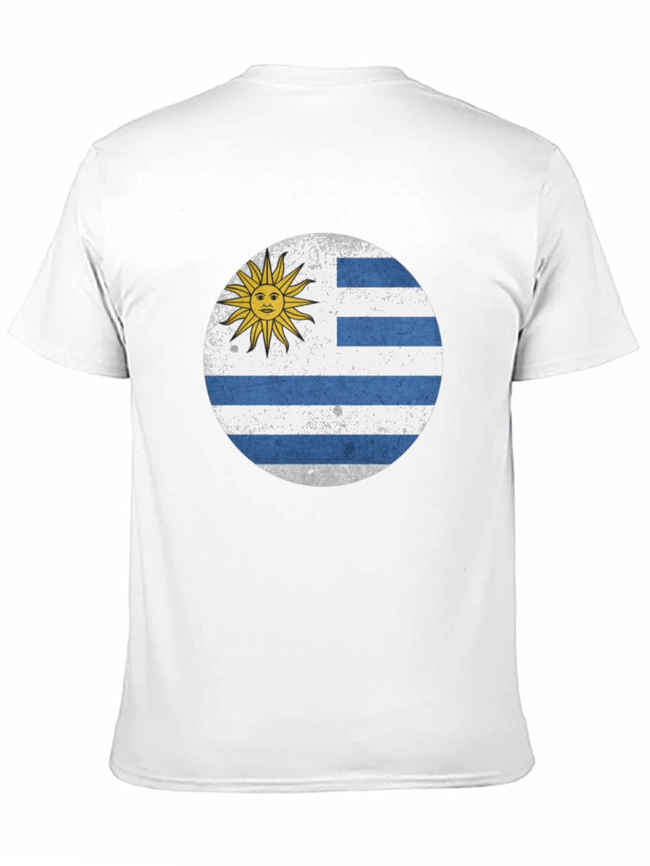 Black Uruguay Flag T-Shirt - Black Graphic Tee view 11