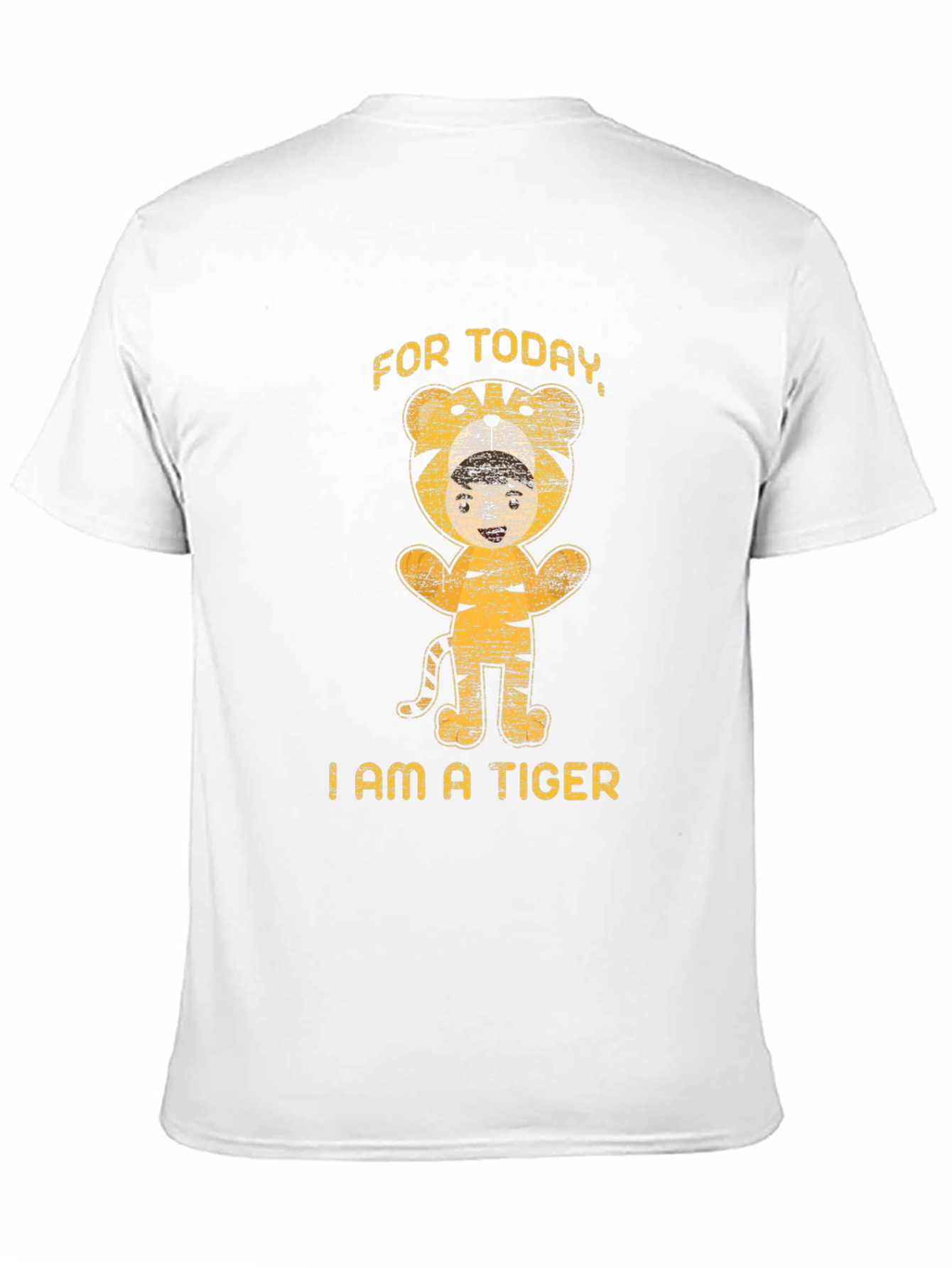 Black Funny Tiger Costume T-Shirt - "For Today, I am a Tiger" view 11