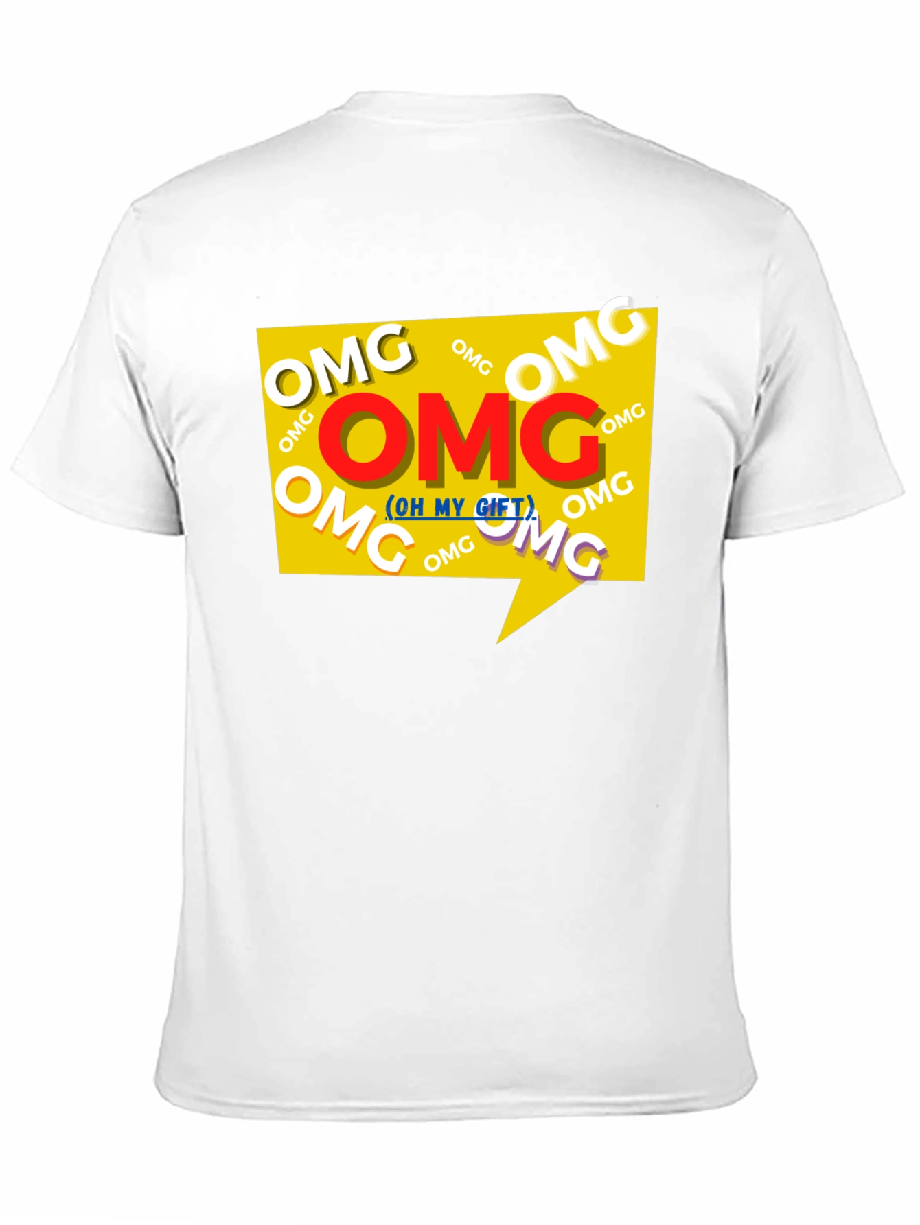 Black OMG Graphic Print Black T-Shirt view 11