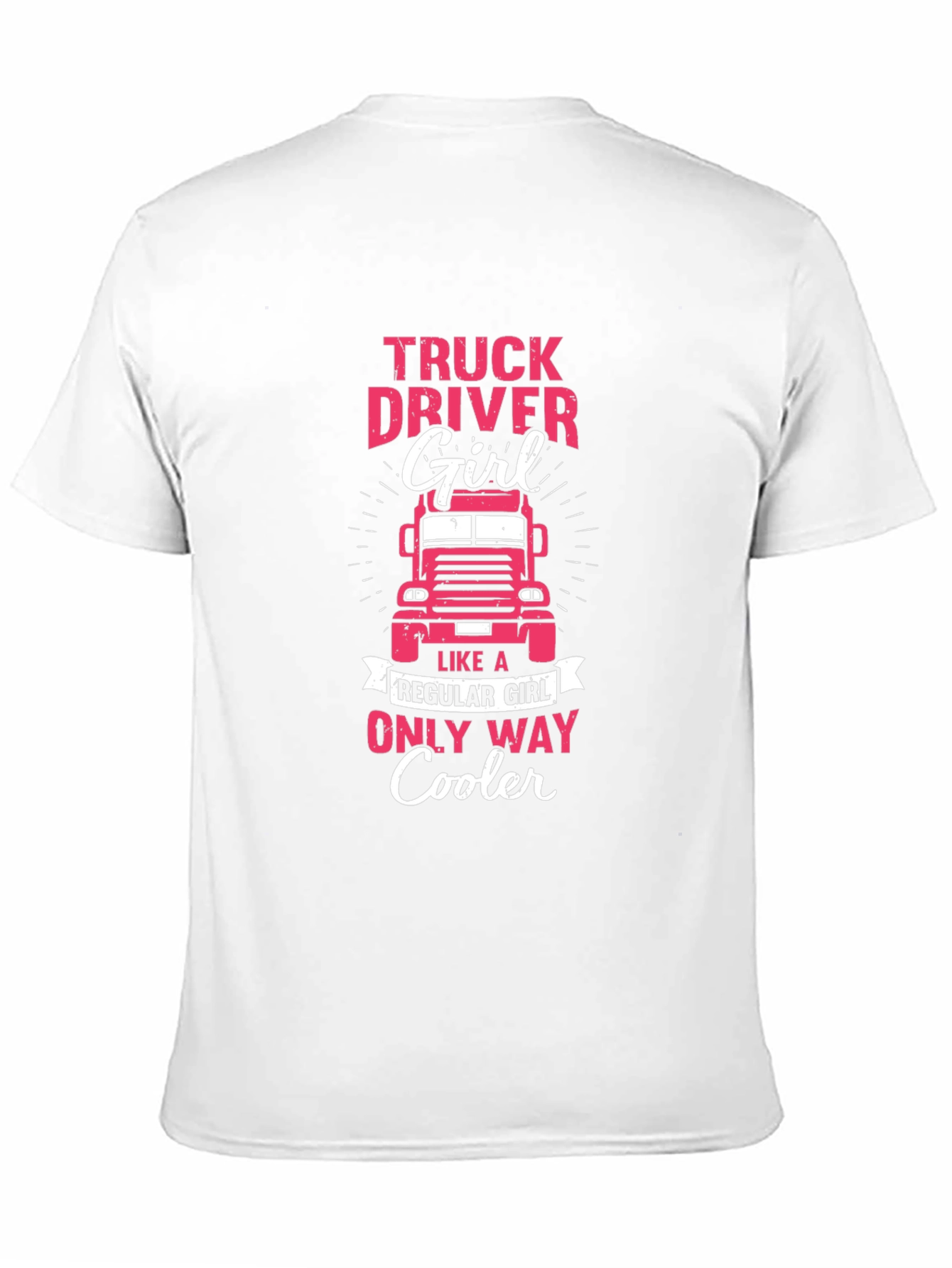 Black Truck Driver Girl T-Shirt - Only Way Cooler view 11
