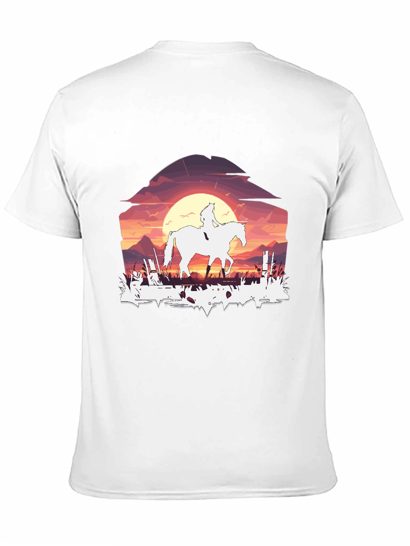 Black Sunset Rider Graphic Tee - Black view 11