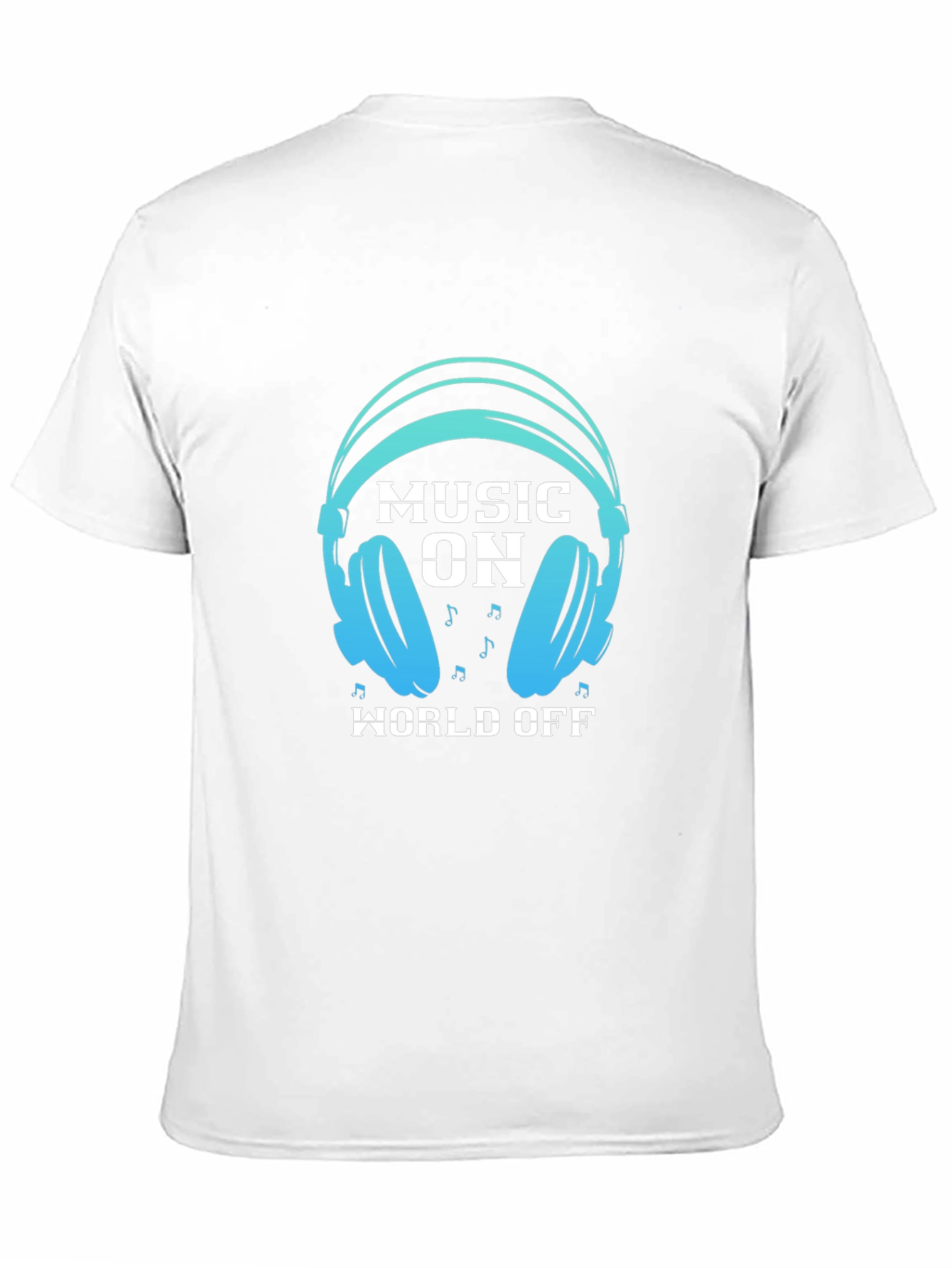 Black Music On World Off Black Graphic Tee view 11