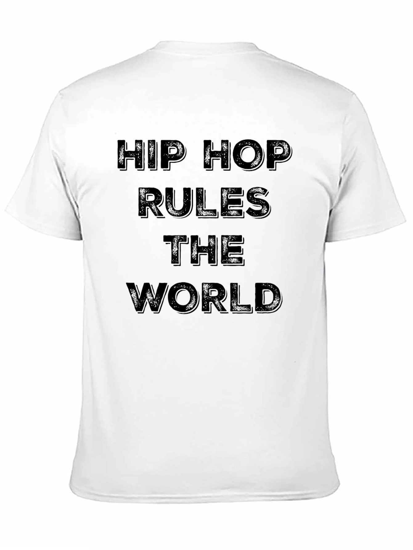 Black Hip Hop Rules the World Black T-Shirt view 11