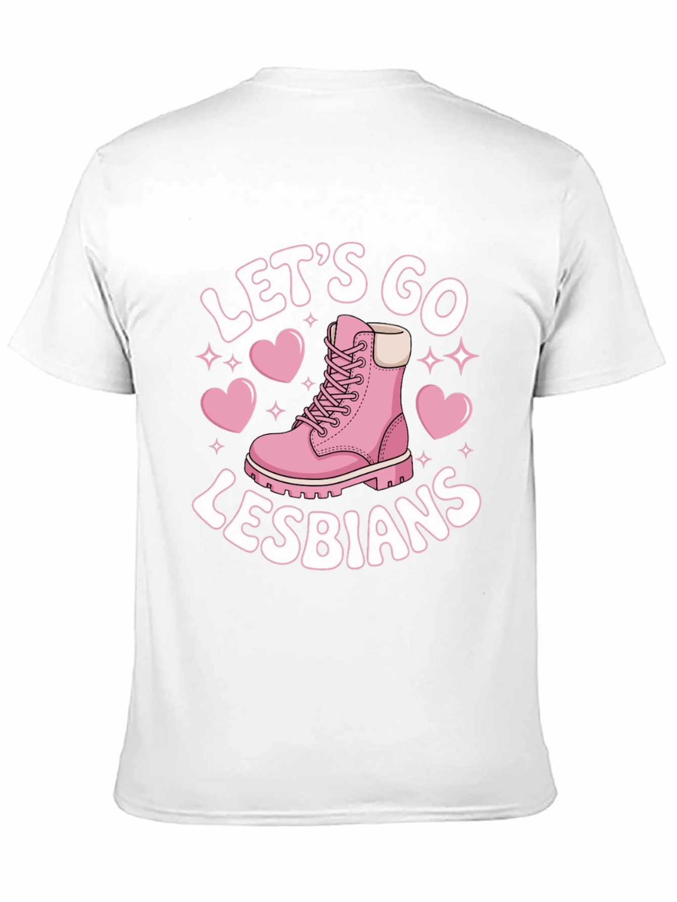 Black Let's Go Lesbians T-Shirt view 11