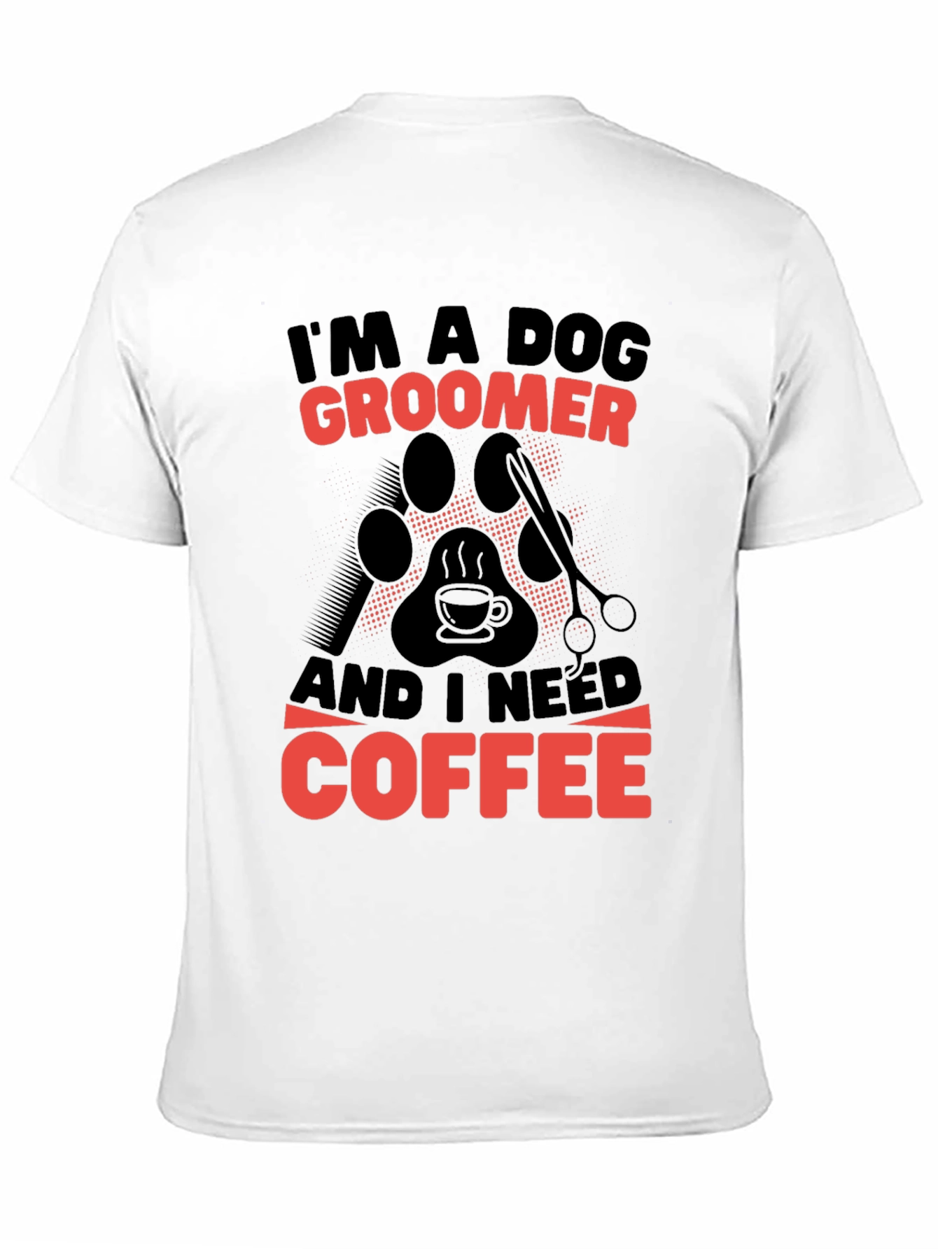 Black Dog Groomer Coffee T-Shirt view 11