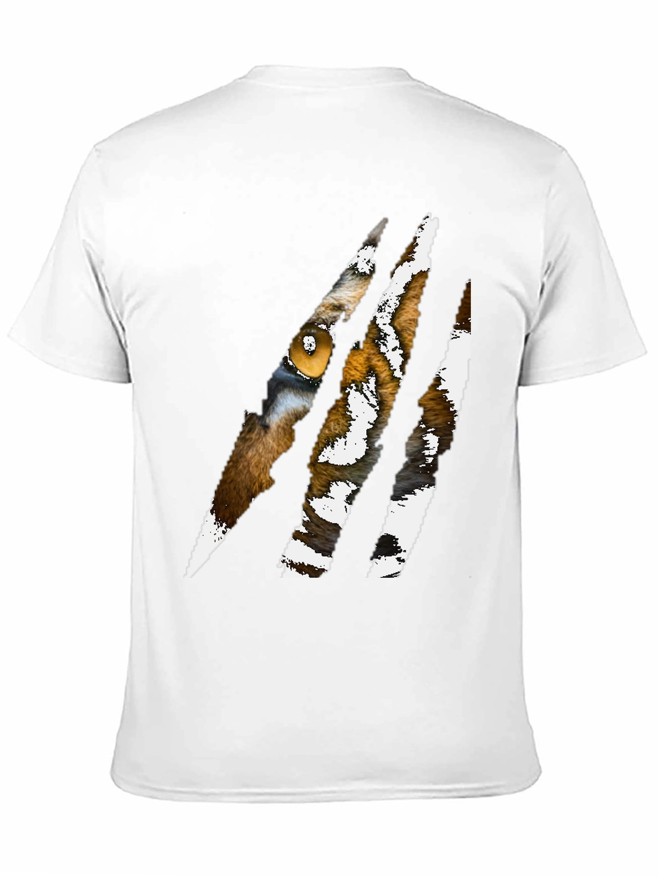 Black Tiger Eye Claw Mark Graphic T-Shirt view 11