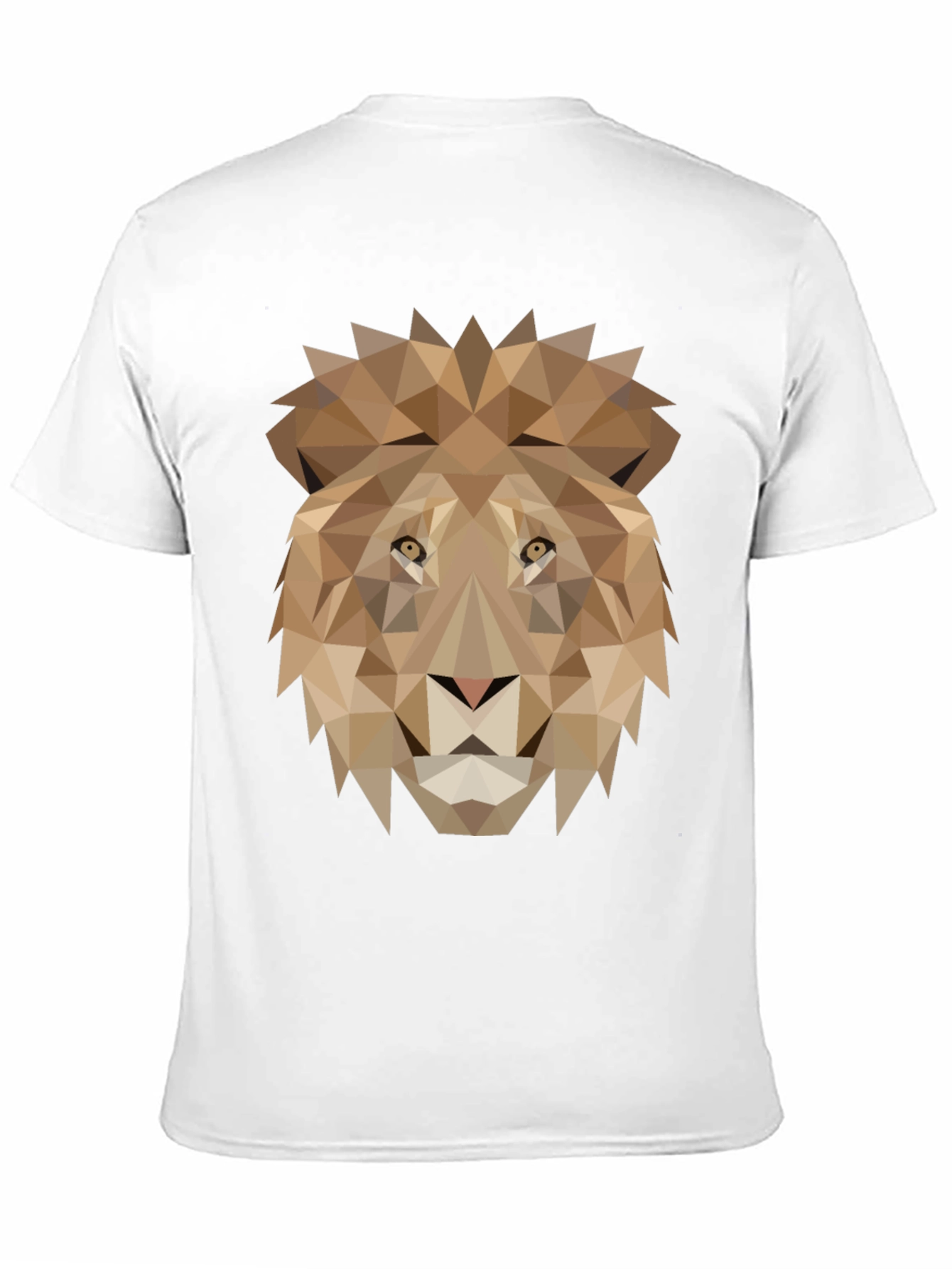 Black Geometric Lion Graphic Tee - Black view 11