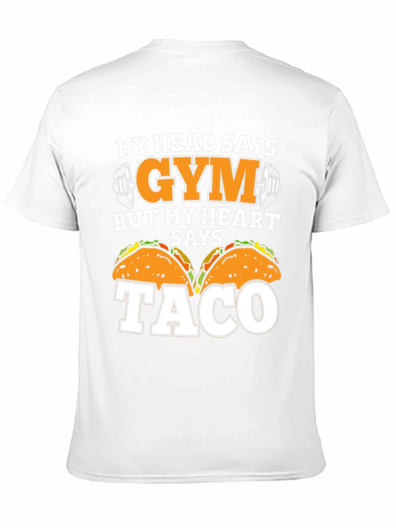 Black Gym vs Taco Funny T-Shirt view 11
