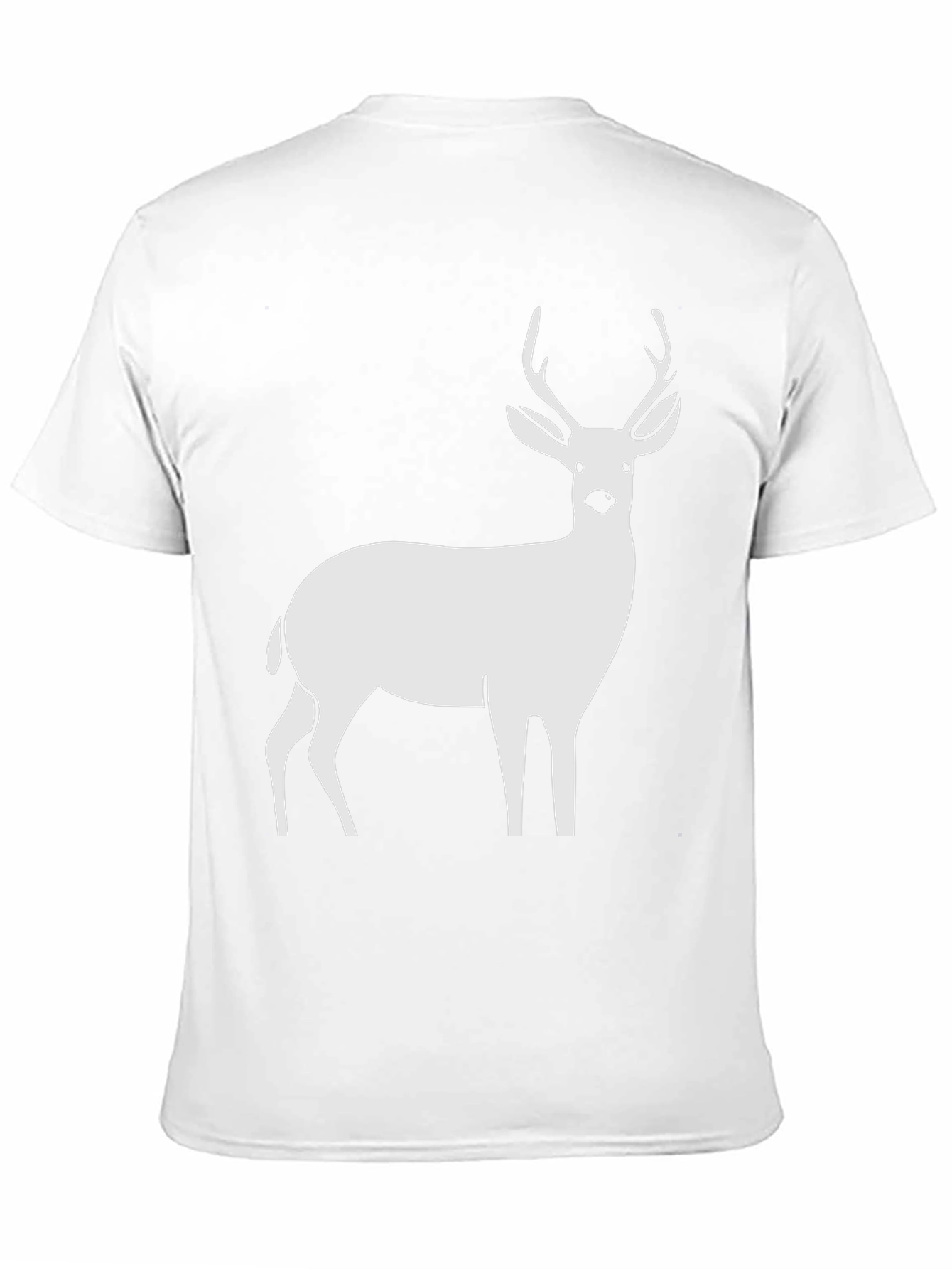 Black Deer Graphic Tee - Black Cotton T-Shirt view 11