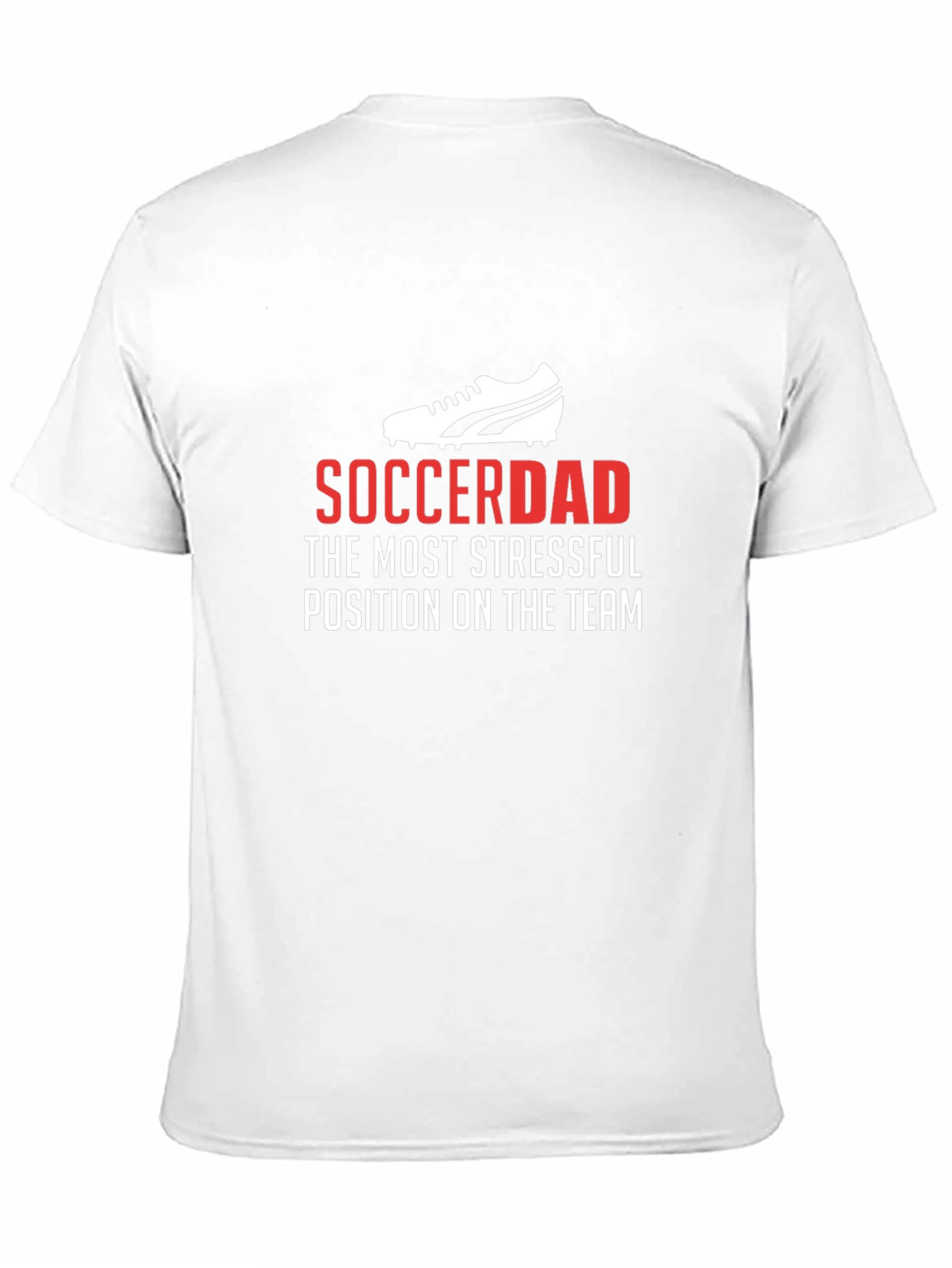 Black Soccer Dad Stressful Position T-Shirt view 11