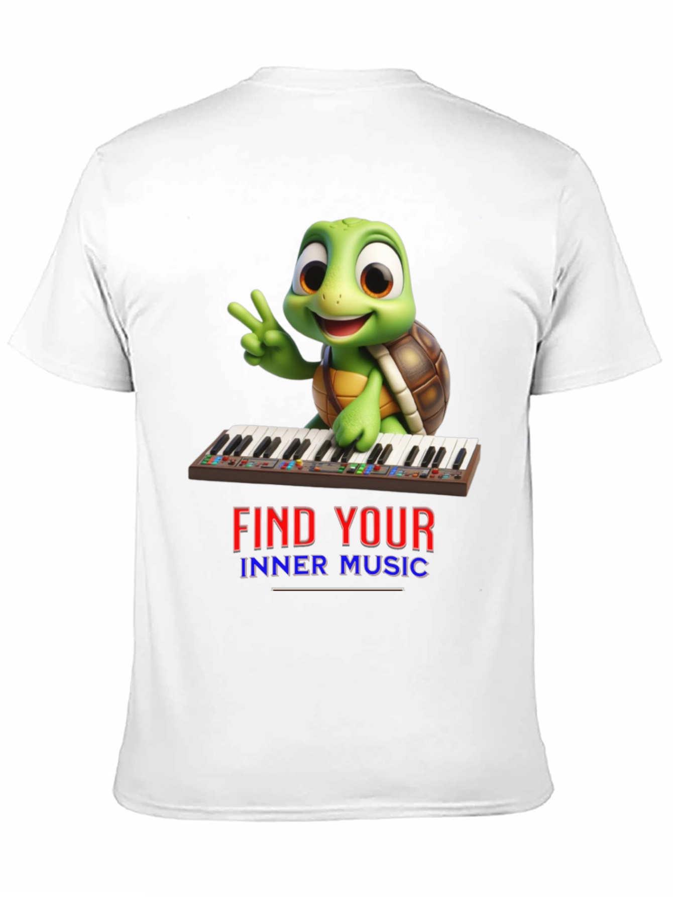 Black Turtle Find Your Inner Music Black T-Shirt view 11
