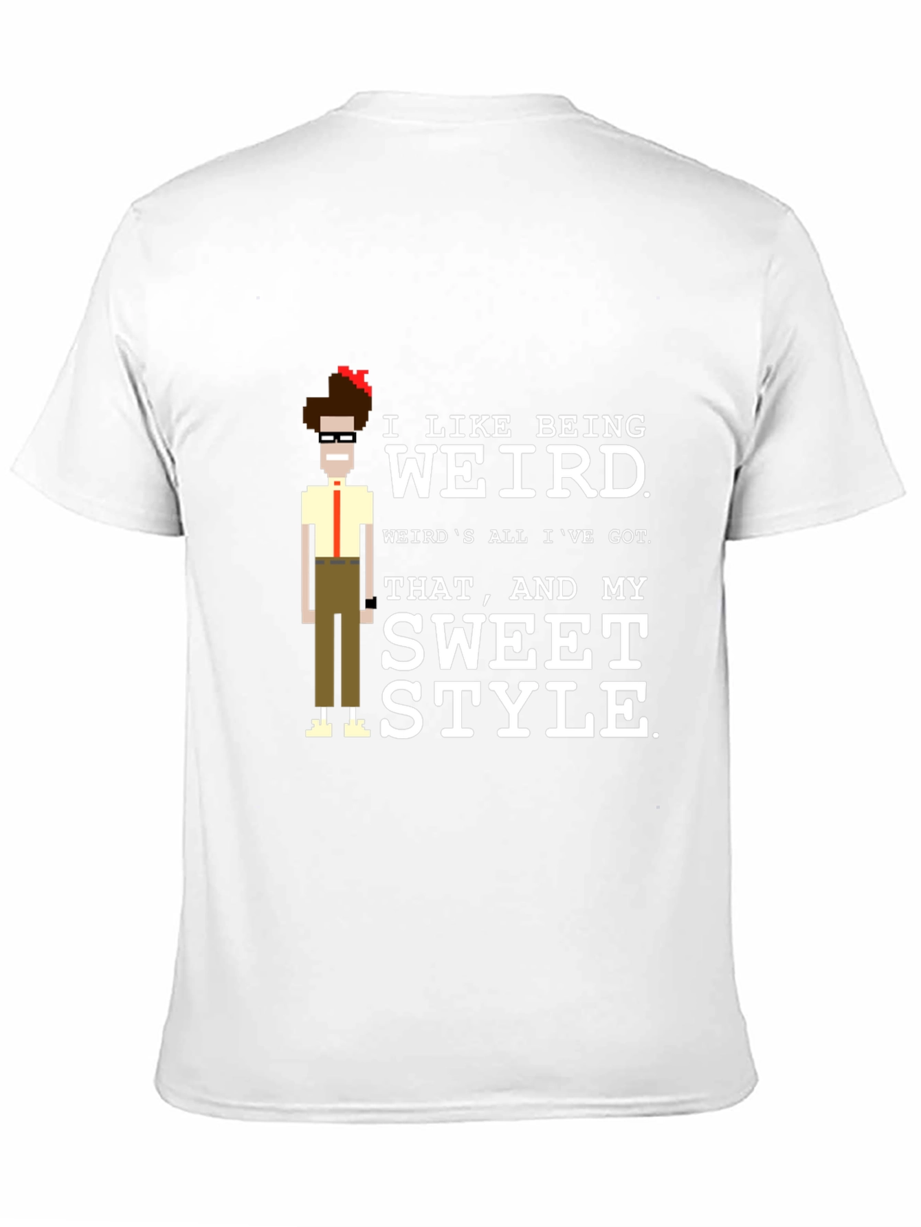 Black I Like Being Weird T-Shirt view 11