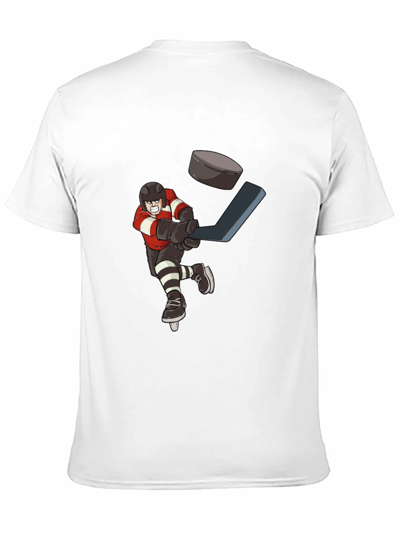 Black Hockey Player T-Shirt view 11