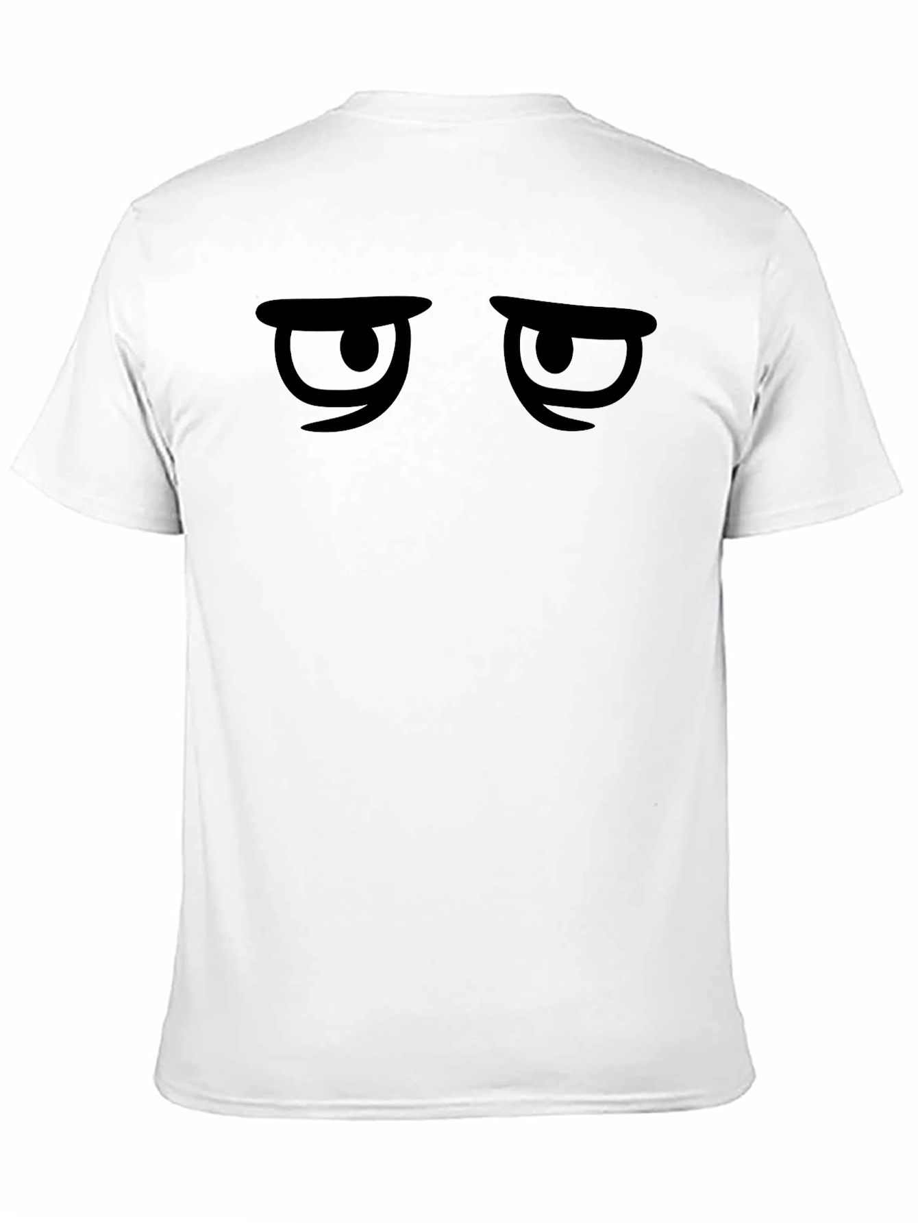 Black Skeptical Eyes Graphic Black T-Shirt - Comfy Casual Wear view 11