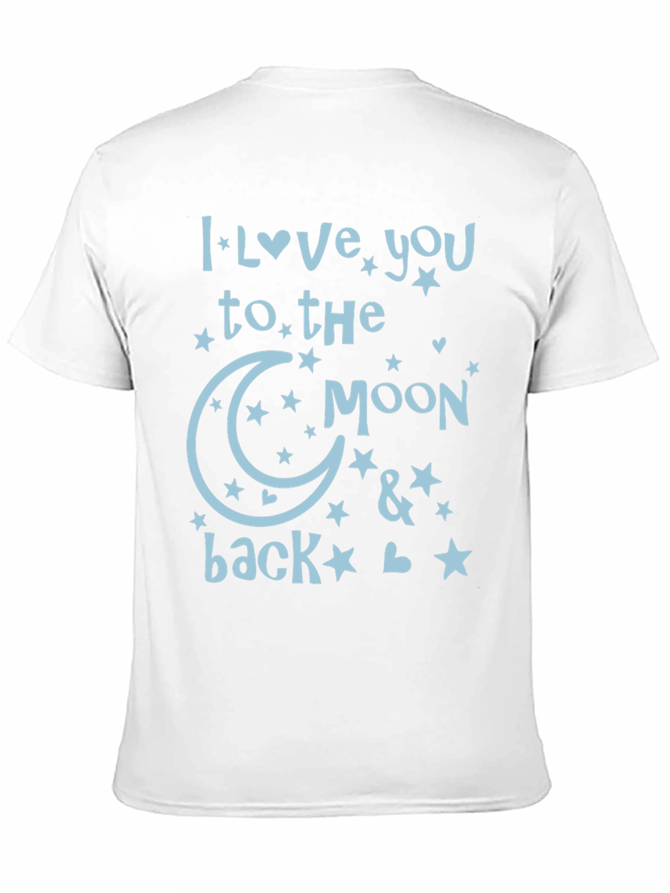 Black I Love You to The Moon and Back T-Shirt view 11