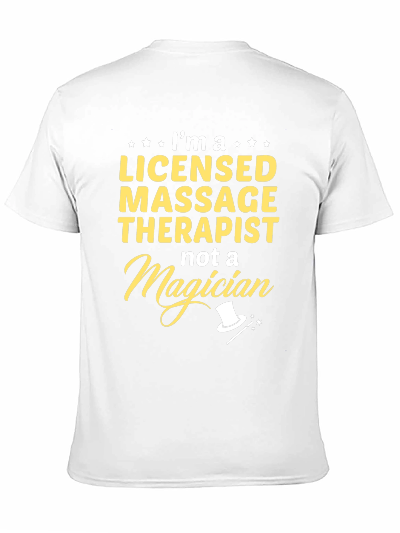 Black Licensed Massage Therapist Funny T-Shirt view 11
