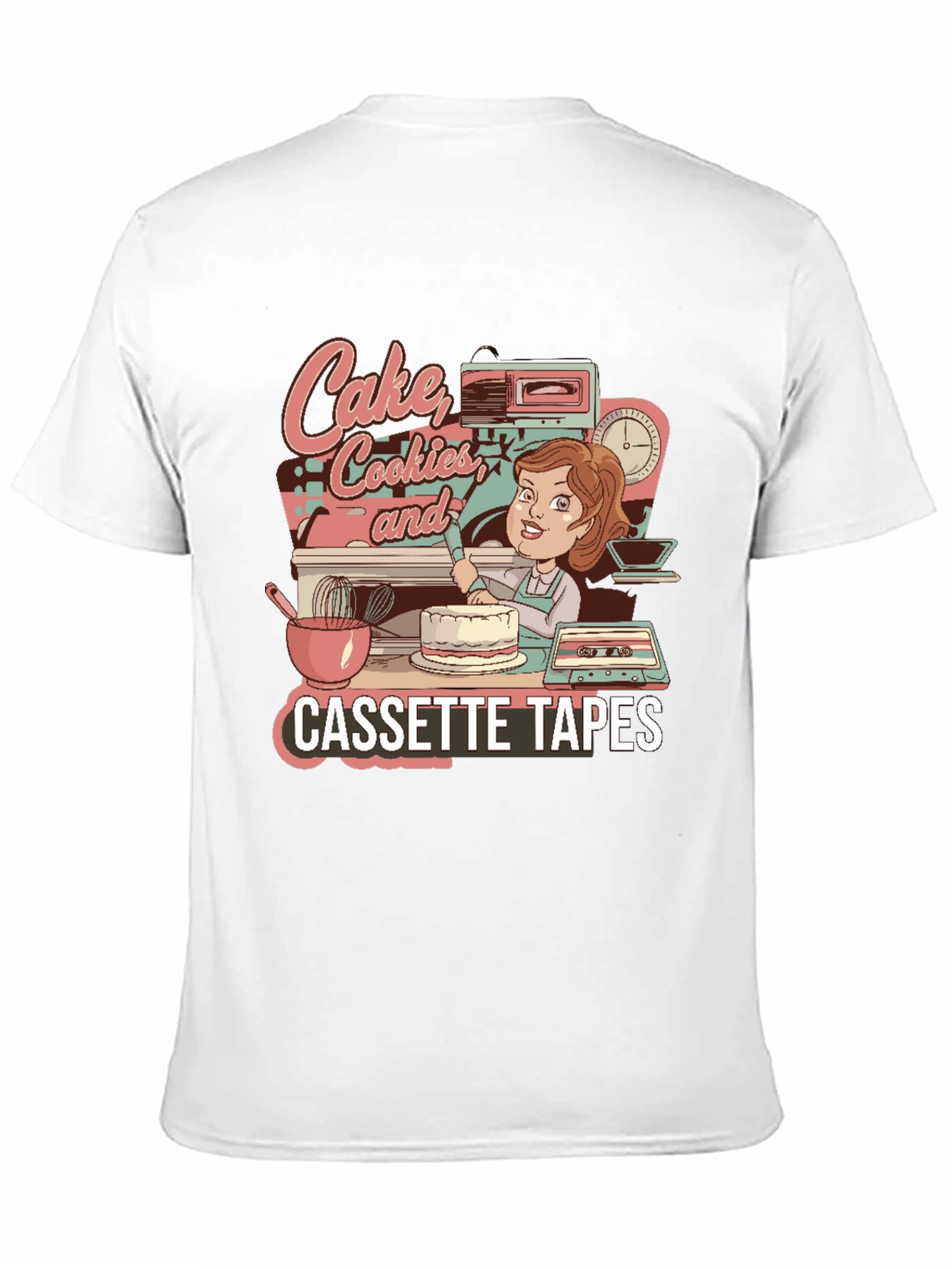 Black Cake, Cookies & Cassette Tapes Graphic Tee view 11