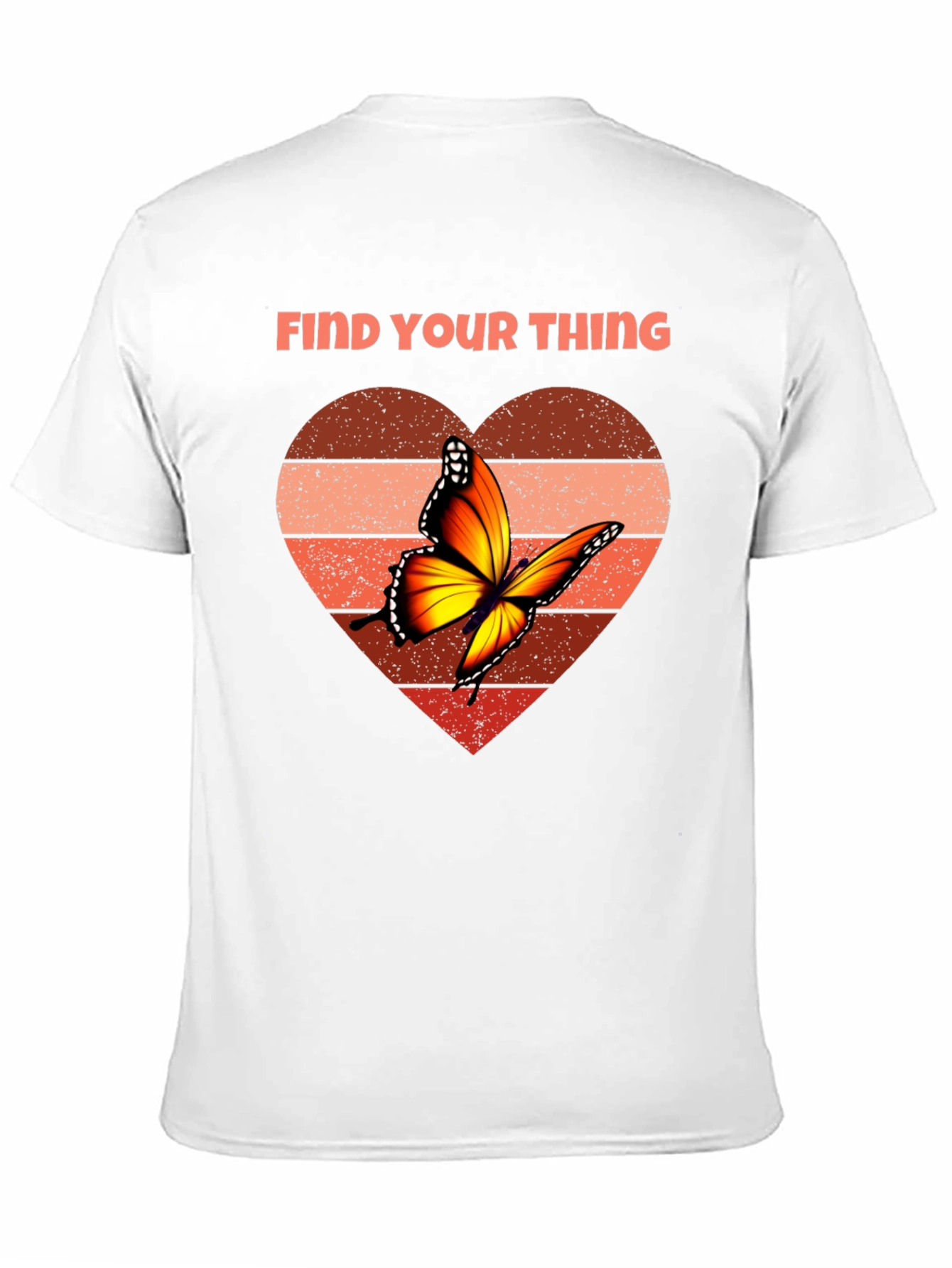Black Find Your Thing Butterfly Heart Graphic Tee - Black view 11