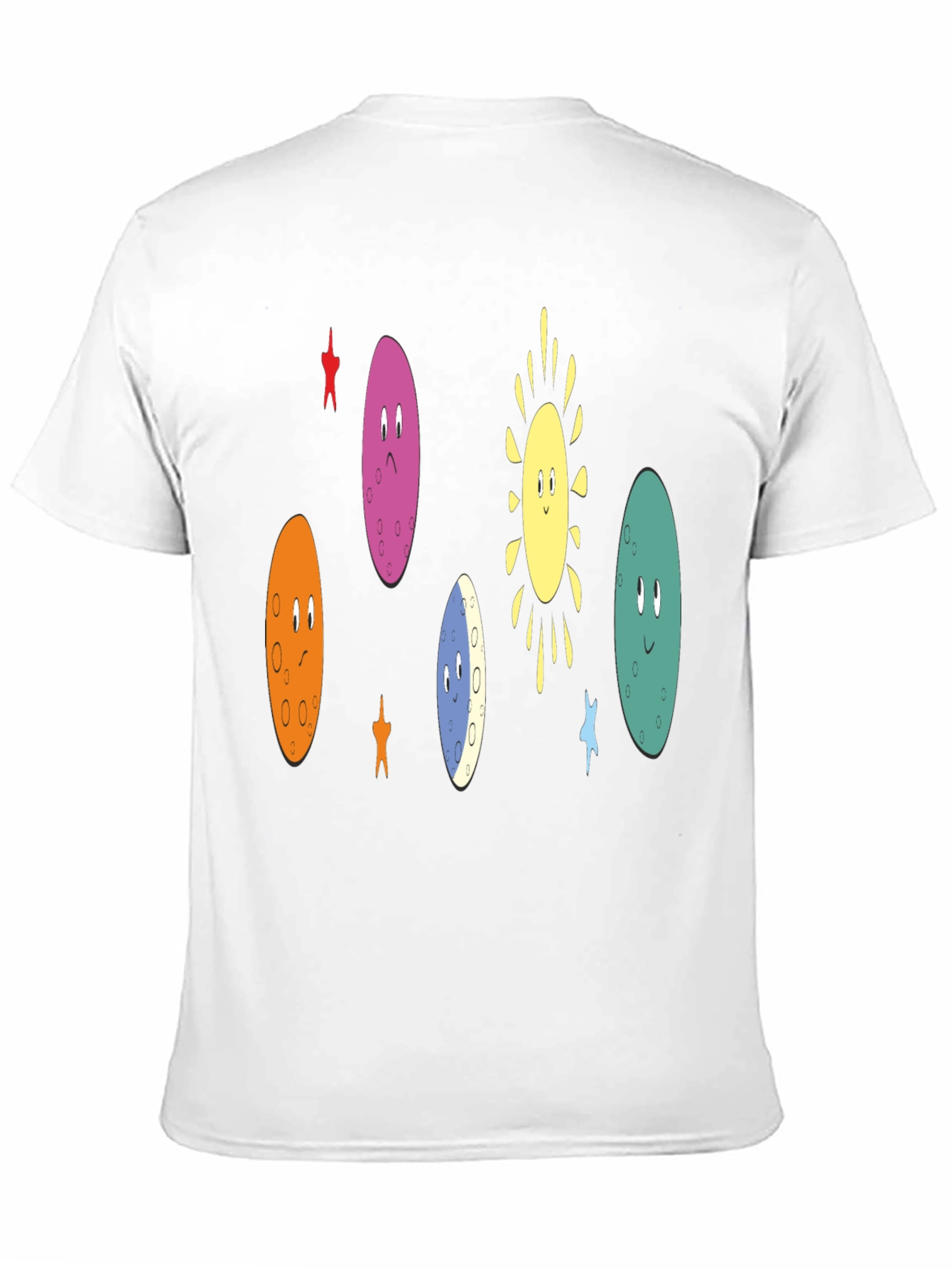 Black Cartoon Planet Crew Black T-Shirt view 11