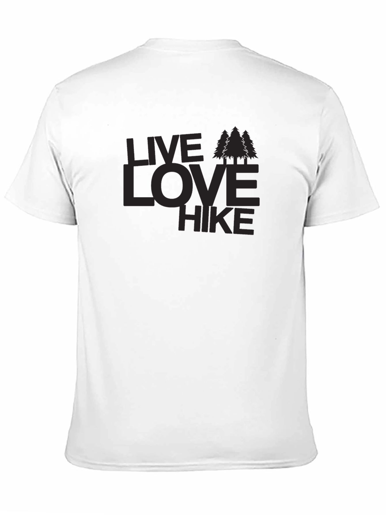 Black Live Love Hike Graphic Tee - Soft Cotton Comfort view 11