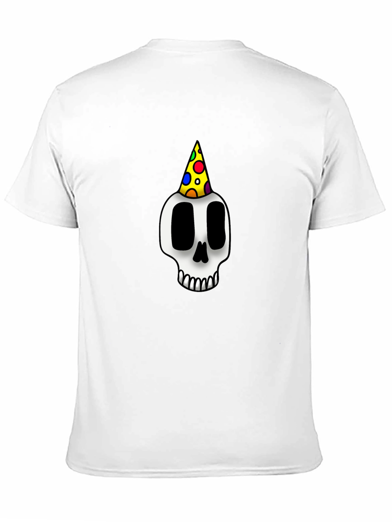 Black Party Skull Graphic Tee - Black T-Shirt view 11