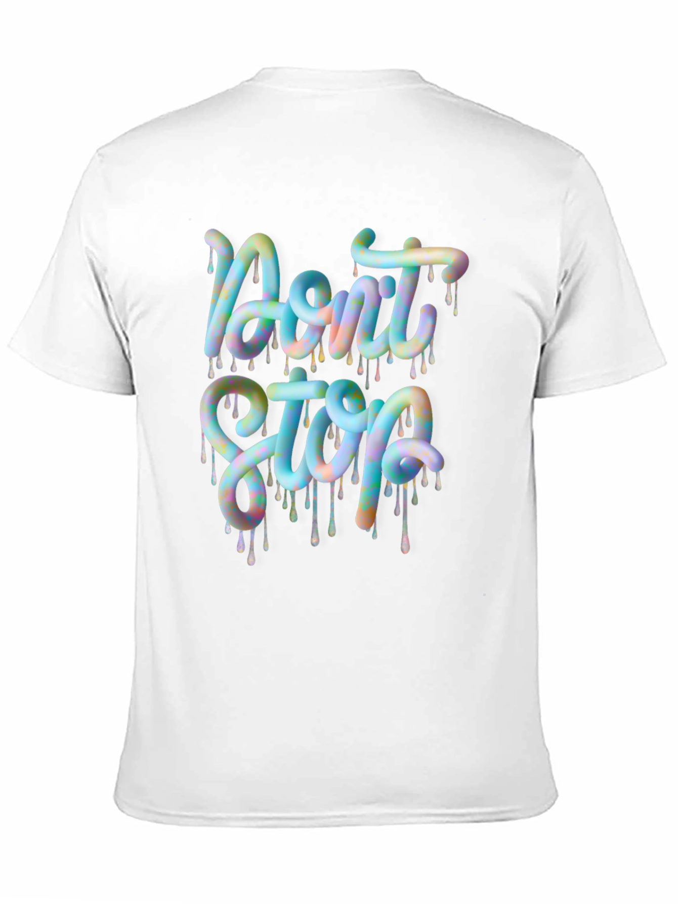 Black Don't Stop Graphic Tee - Trendy Design view 11