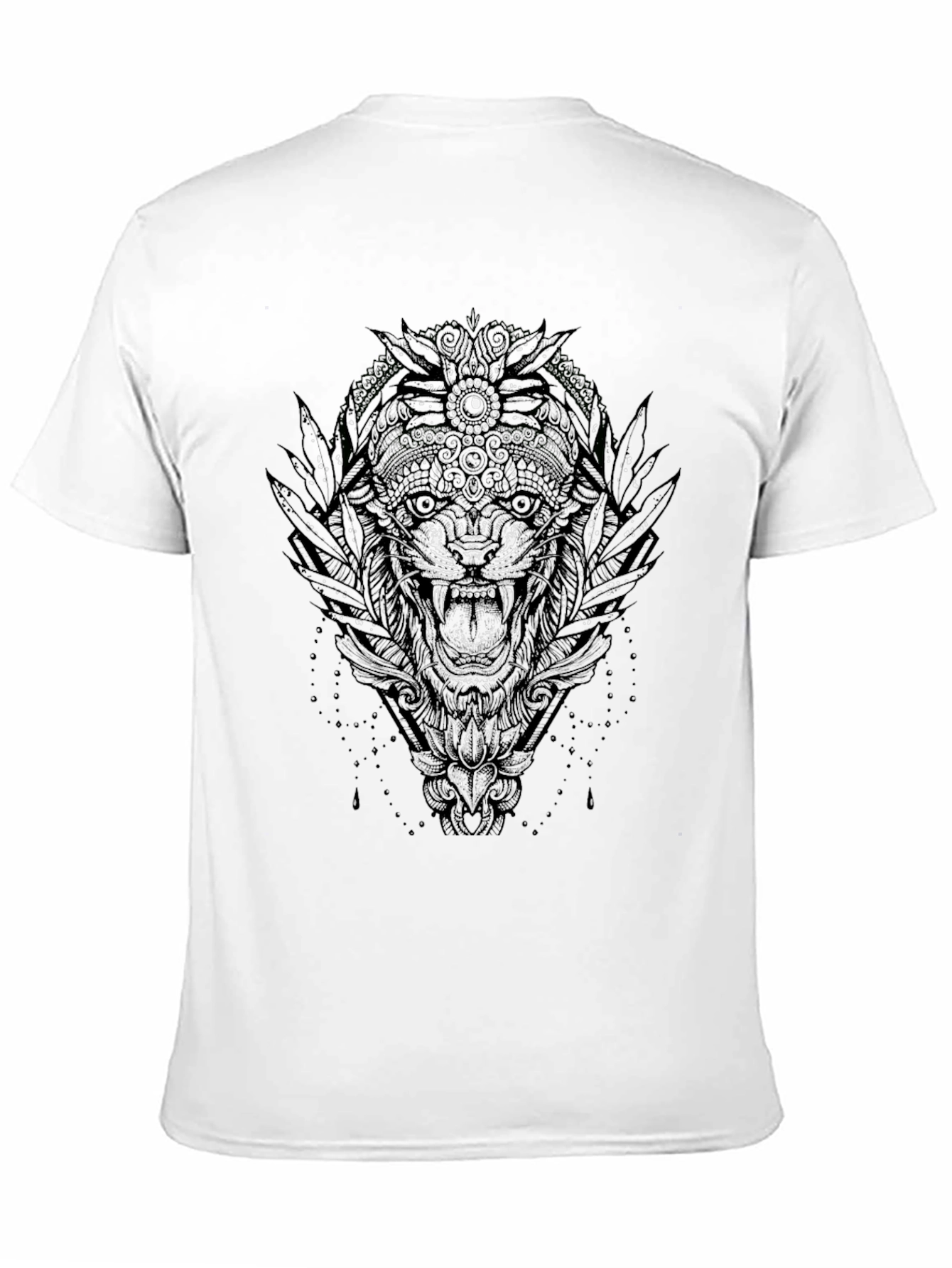 Black Black Tiger Graphic Tee - Men's Short Sleeve Shirt view 11