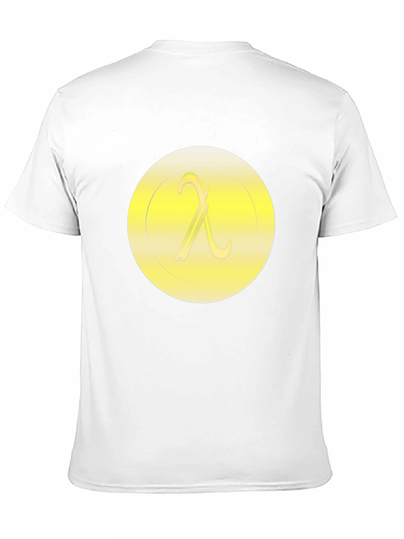 Black Lambda Symbol T-Shirt - Minimalist Design view 11