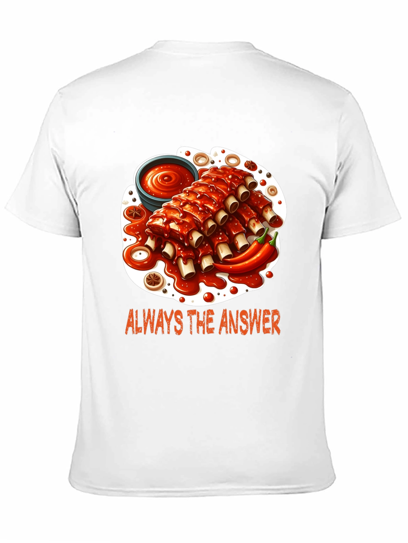 Black Ribs Graphic T-Shirt - Always the Answer view 11