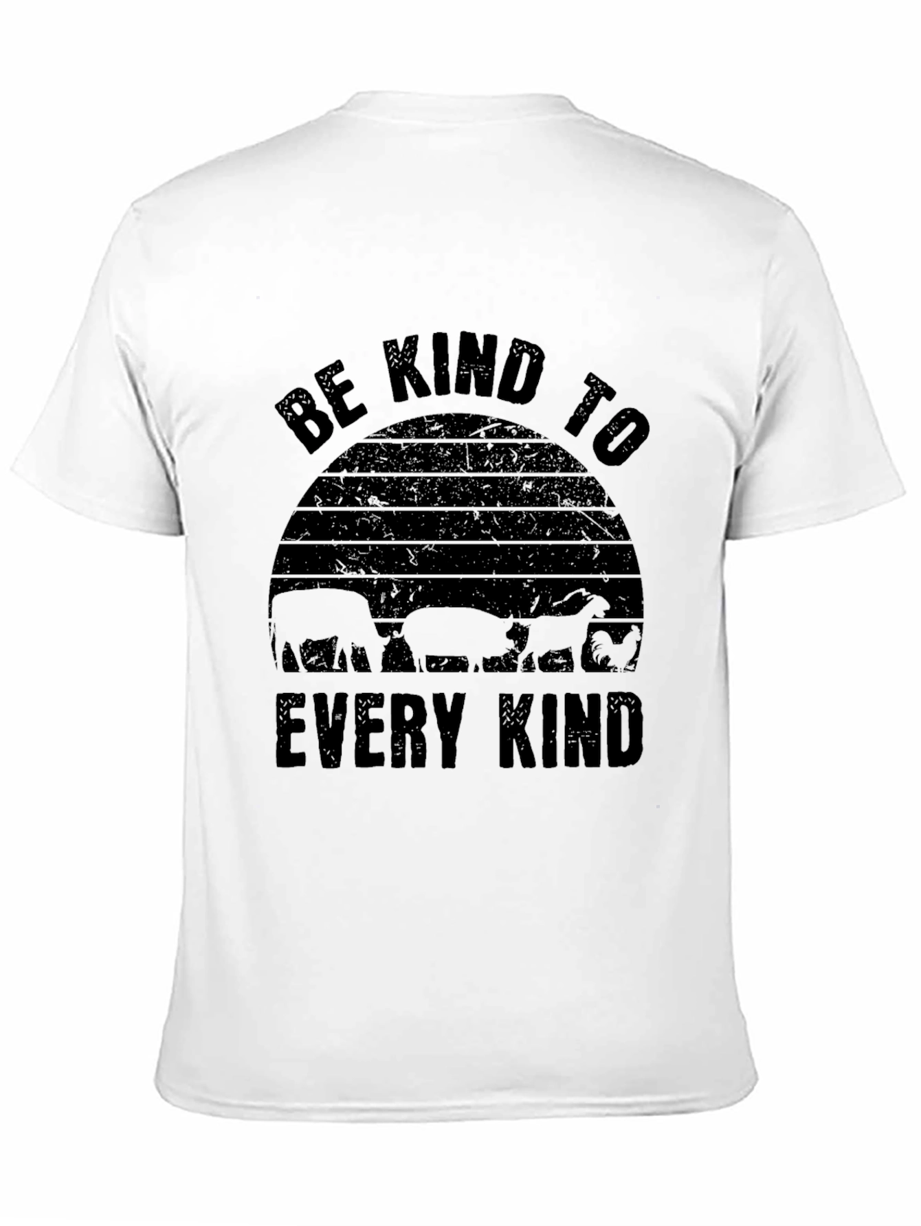 Black Be Kind to Every Kind T-Shirt - Black view 11