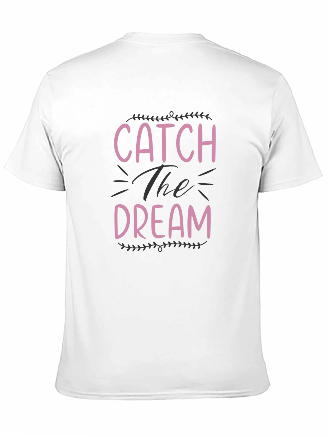 Black Catch The Dream Graphic Tee - Stylish Unisex T-Shirt view 11