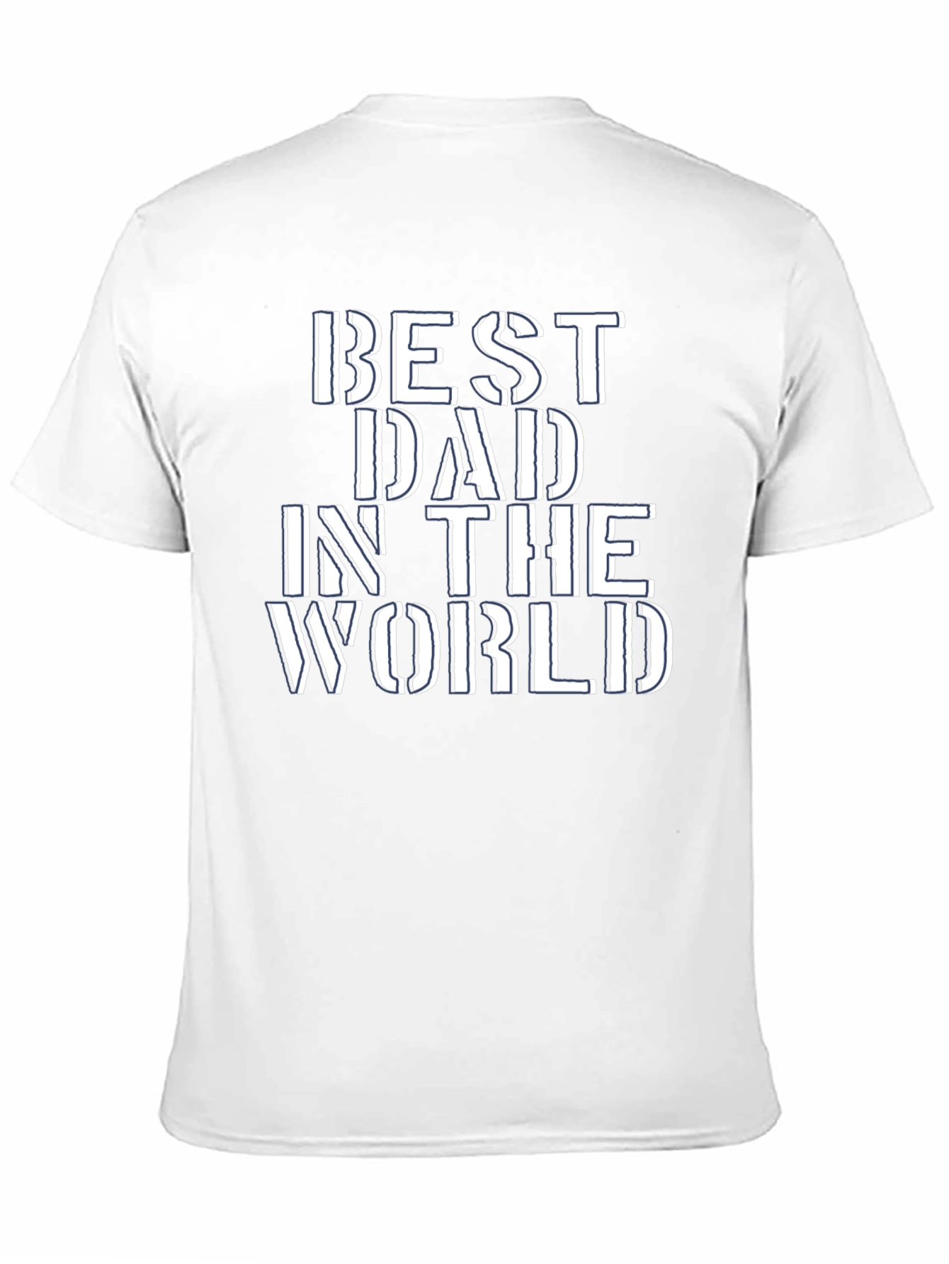 Black Best Dad in the World Graphic Tee - Black view 11