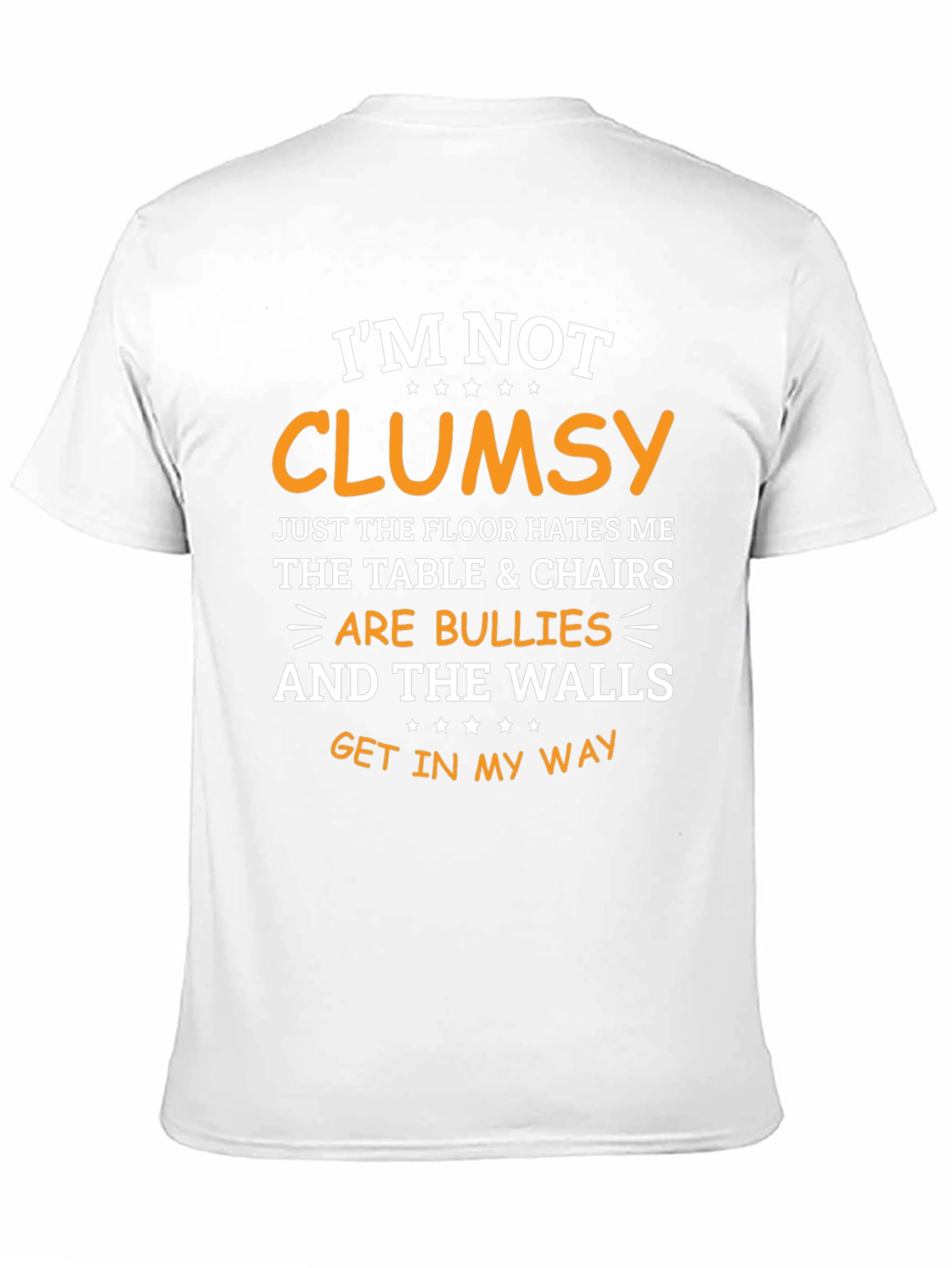 Black Funny 'I'm Not Clumsy' Graphic T-Shirt view 11