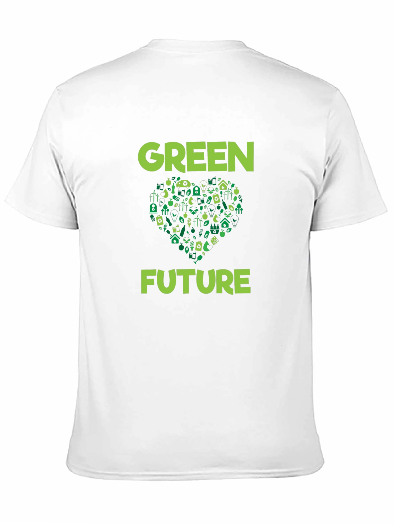 Black Green Future Graphic T-Shirt - Eco-Friendly Design view 11