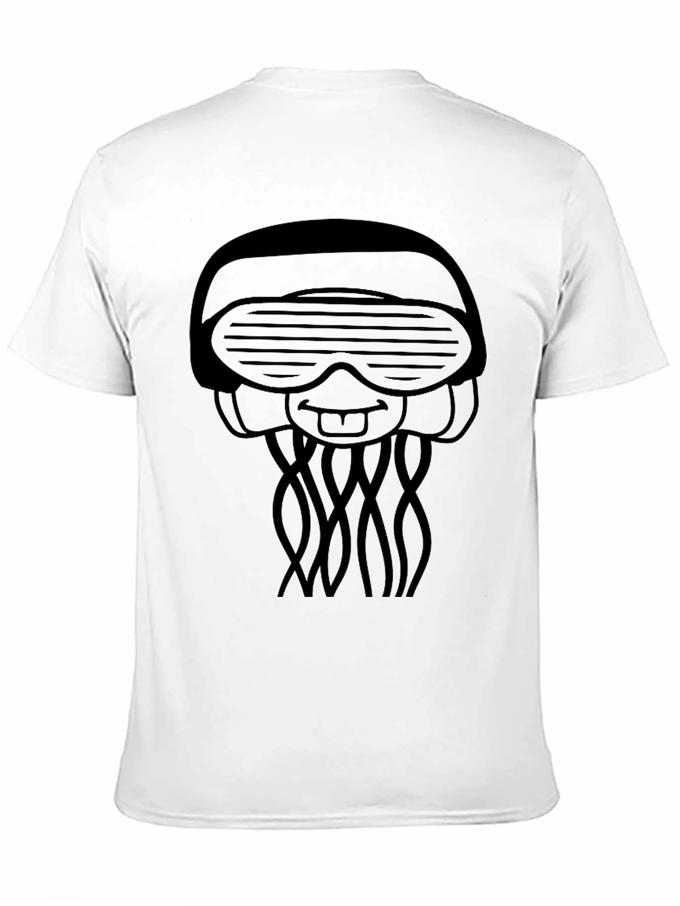 Black Cool Jellyfish Graphic Tee - Black view 11