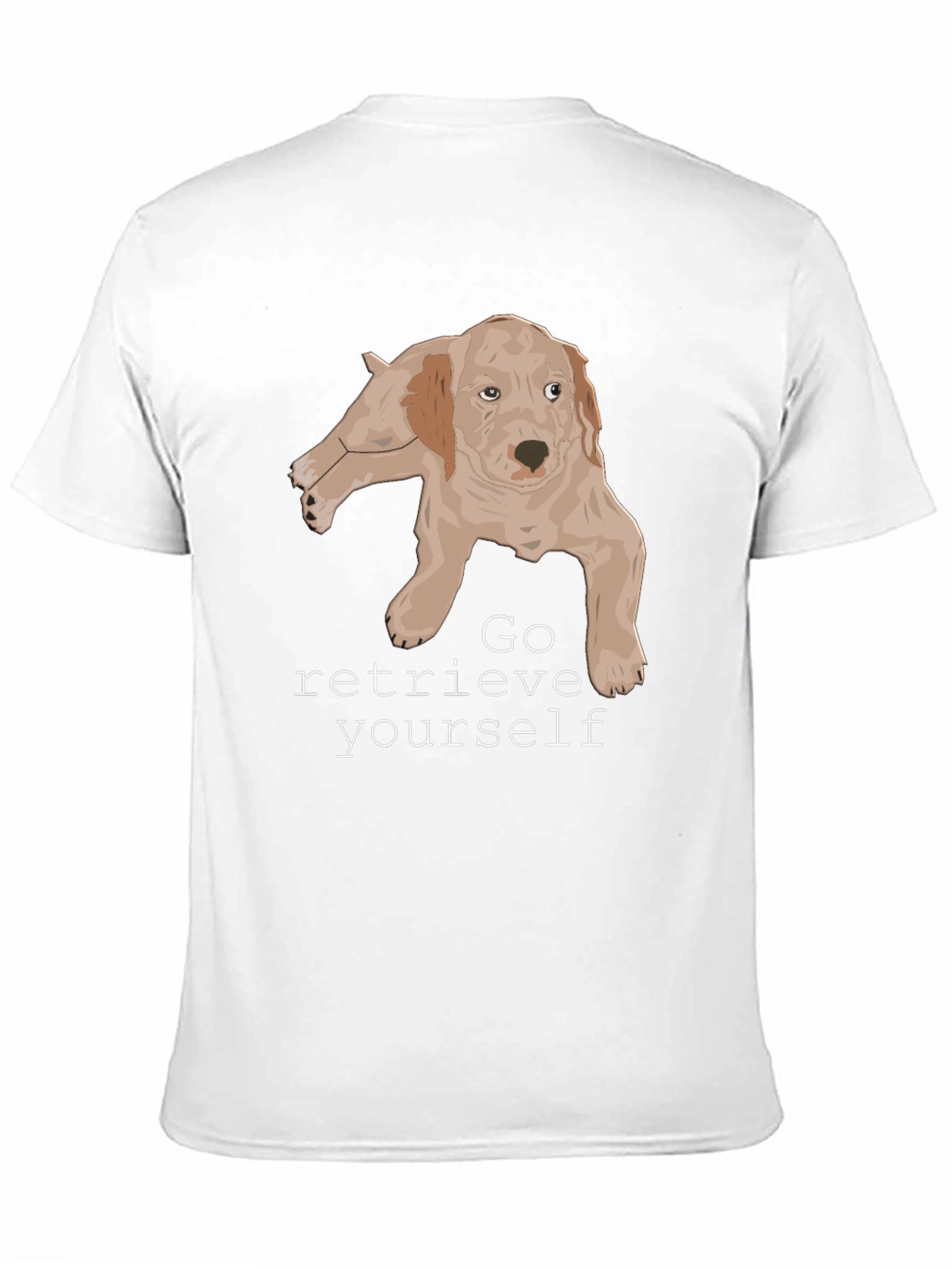 Black Go Retrieve Yourself Dog Graphic T-Shirt view 11