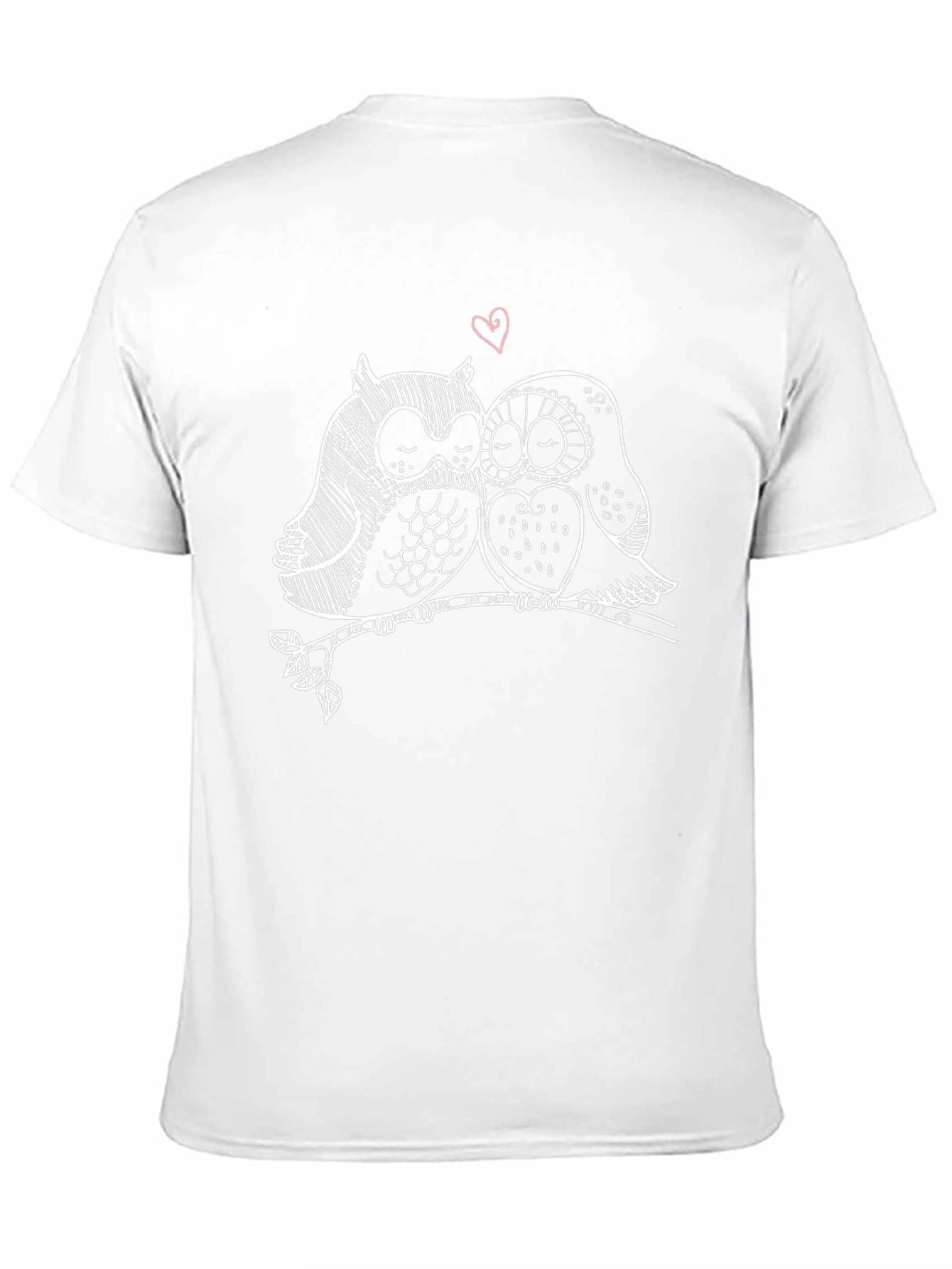 Black Owl Love Graphic T-Shirt - Stylish Unisex Tee view 11