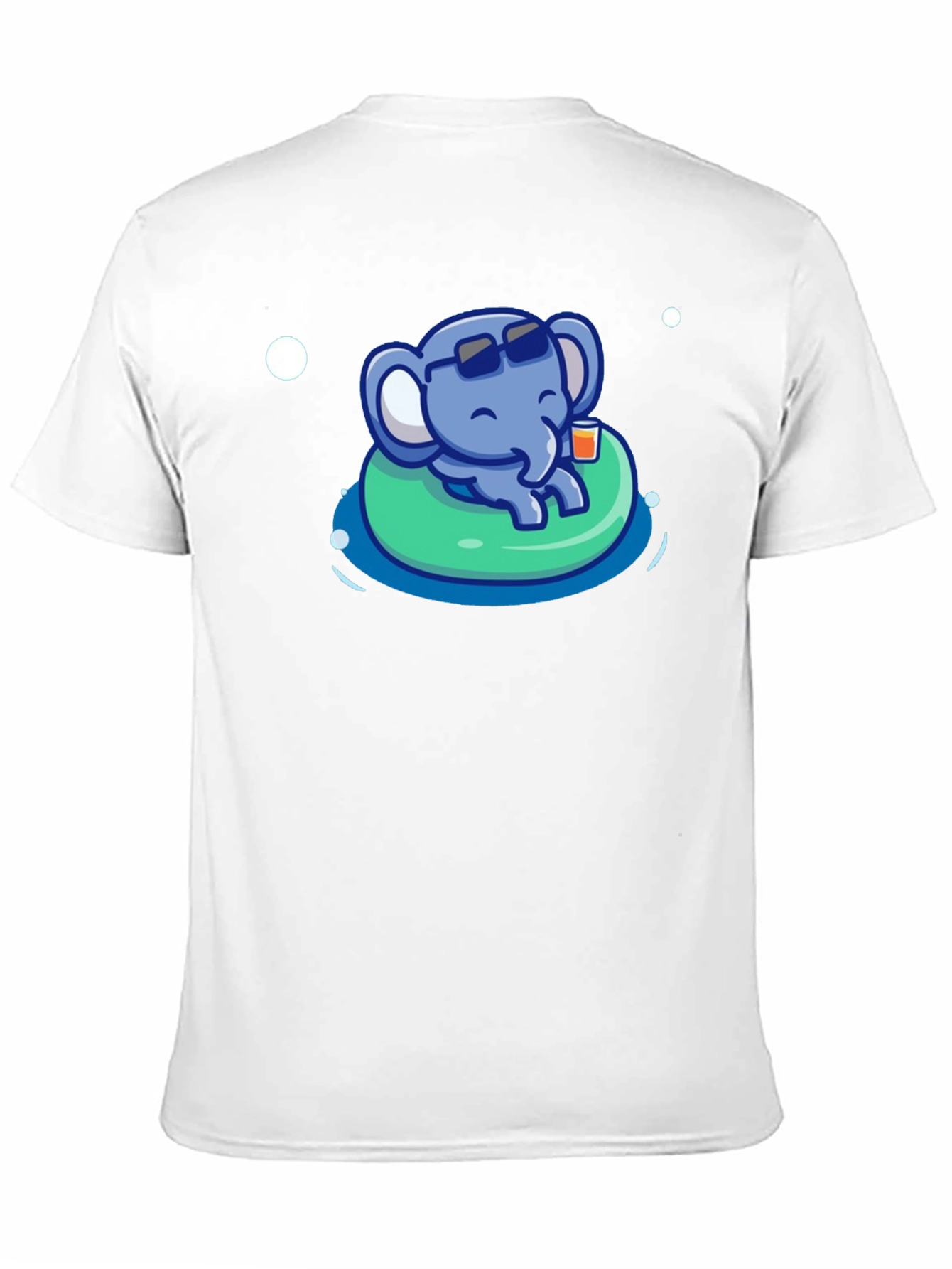 Black Cute Elephant Pool Party T-Shirt - Summer Vibes view 11